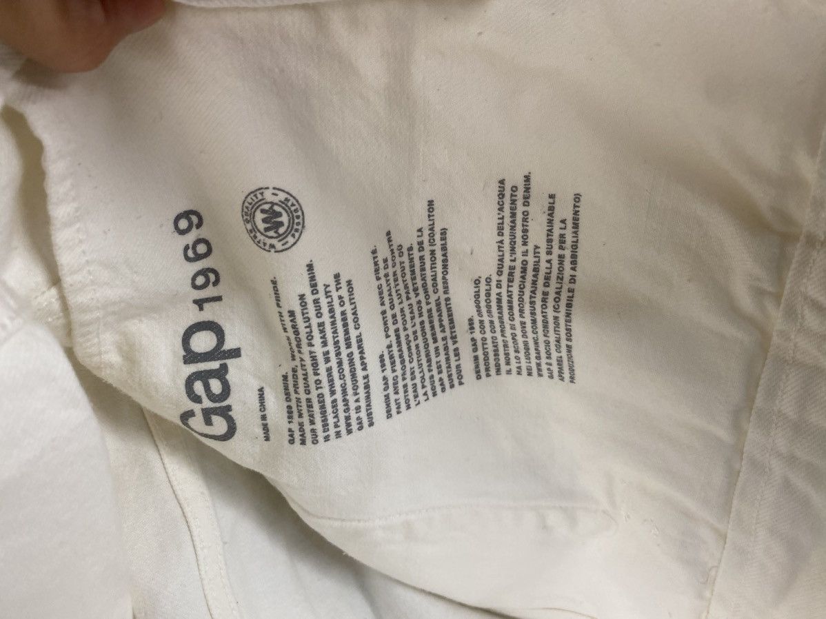Gap Gap 1969 Premium White Denim Trucker Jacket Size US XL / EU 56 / 4 - 9 Thumbnail