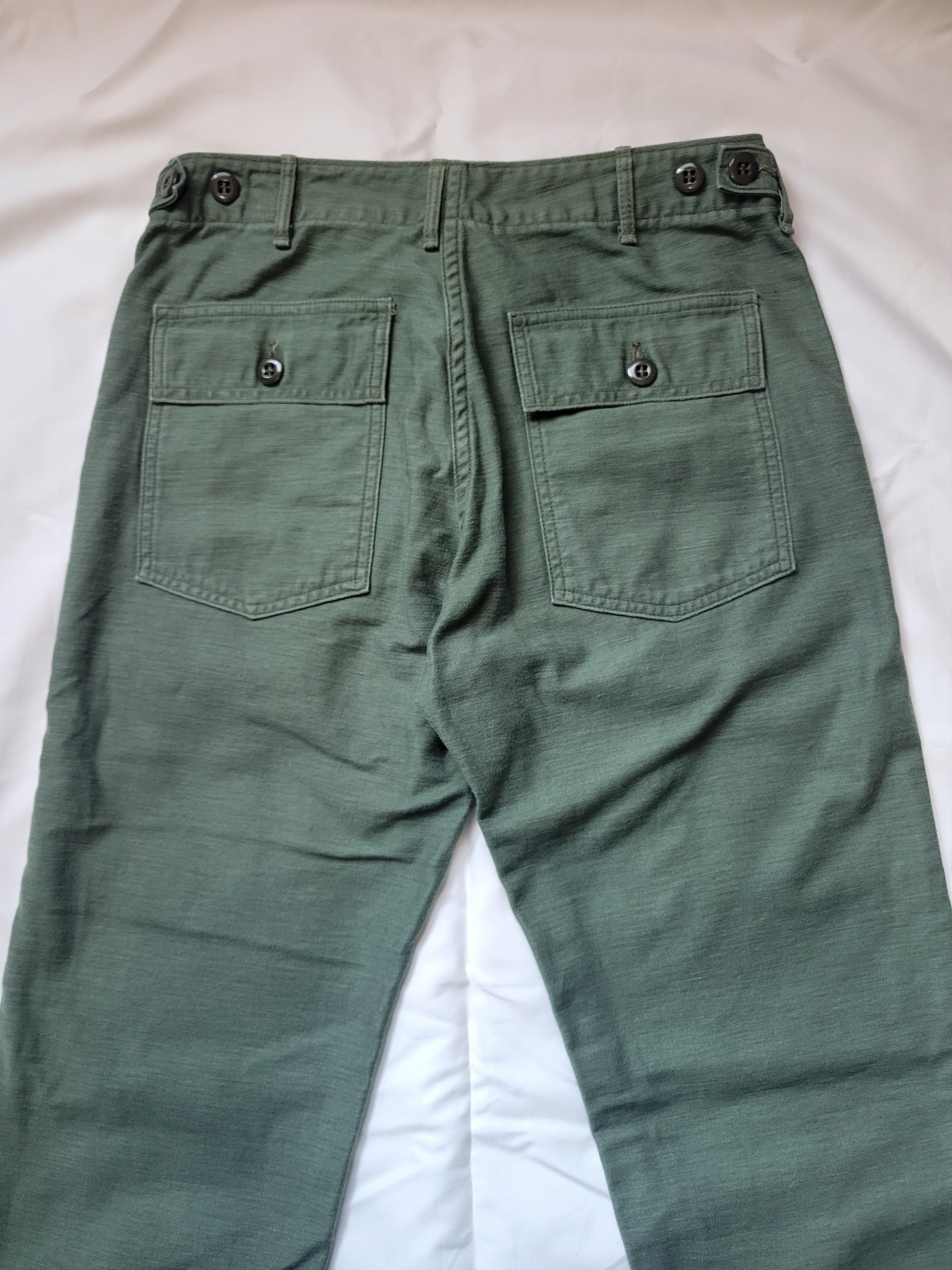Japanese Brand × Orslow orSlow Slim Fit Fatigue Pants - Olive (can fit 28~30) Size US 30 / EU 46 - 15 Thumbnail