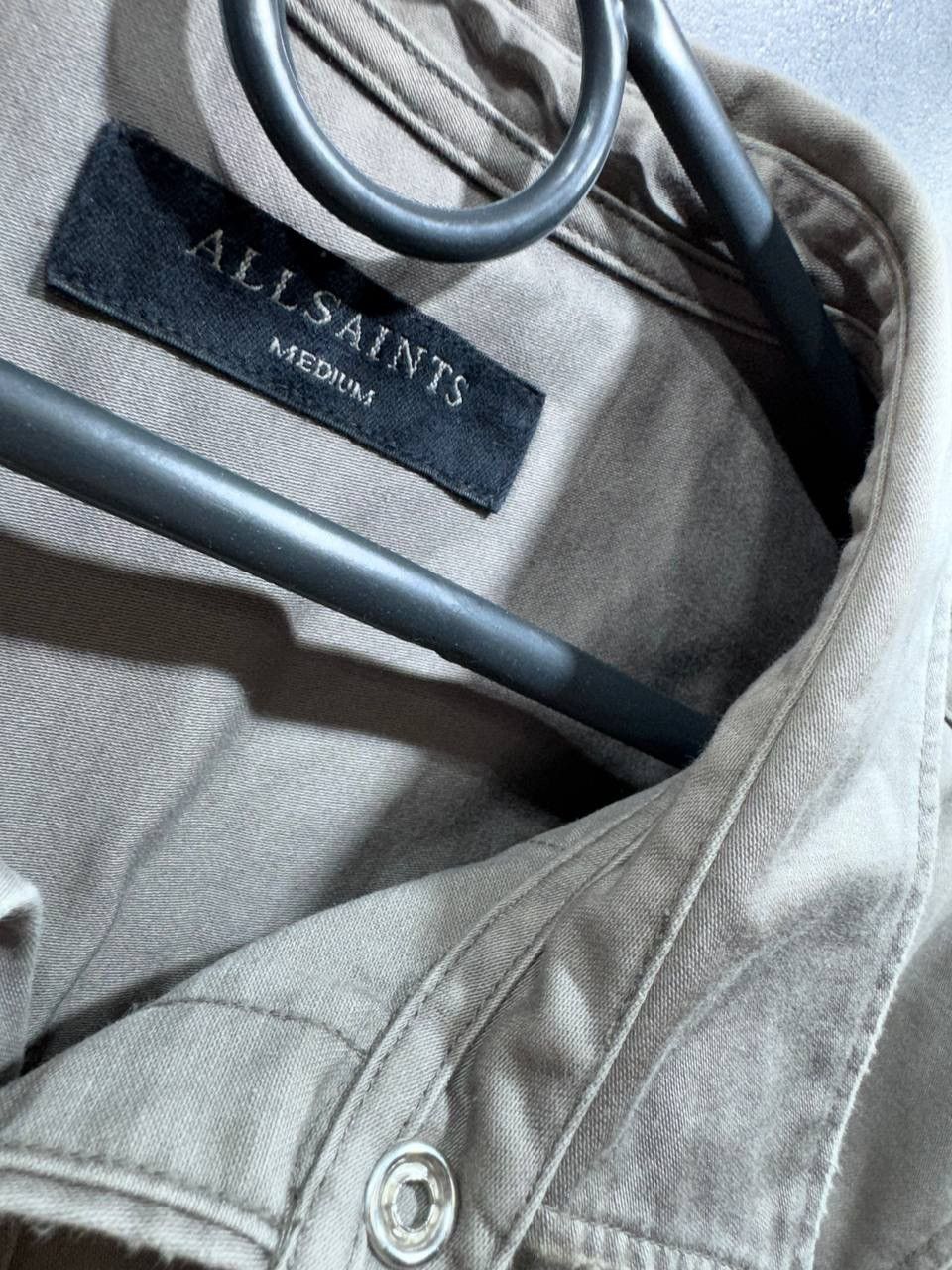 Allsaints AllSaints Mens Stovepipe Long Sleeve Shirt Size US M / EU 48-50 / 2 - 2 Thumbnail