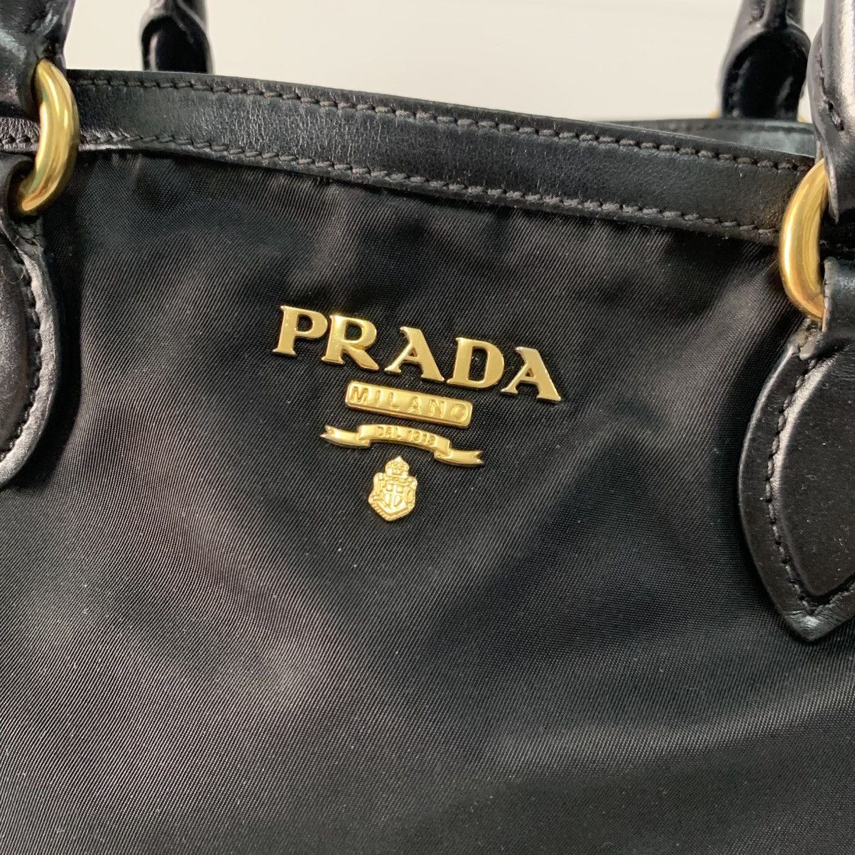 Prada Black Nylon Shoulder Bag