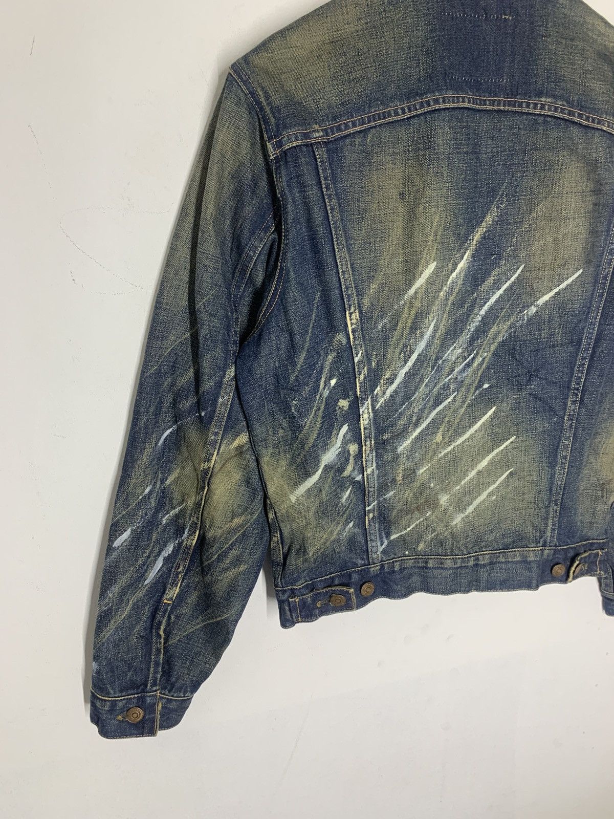 Levi's Levi’s Big E Japan Trucker Type 3 Dirty Painted Denim Size US M / EU 48-50 / 2 - 10 Thumbnail