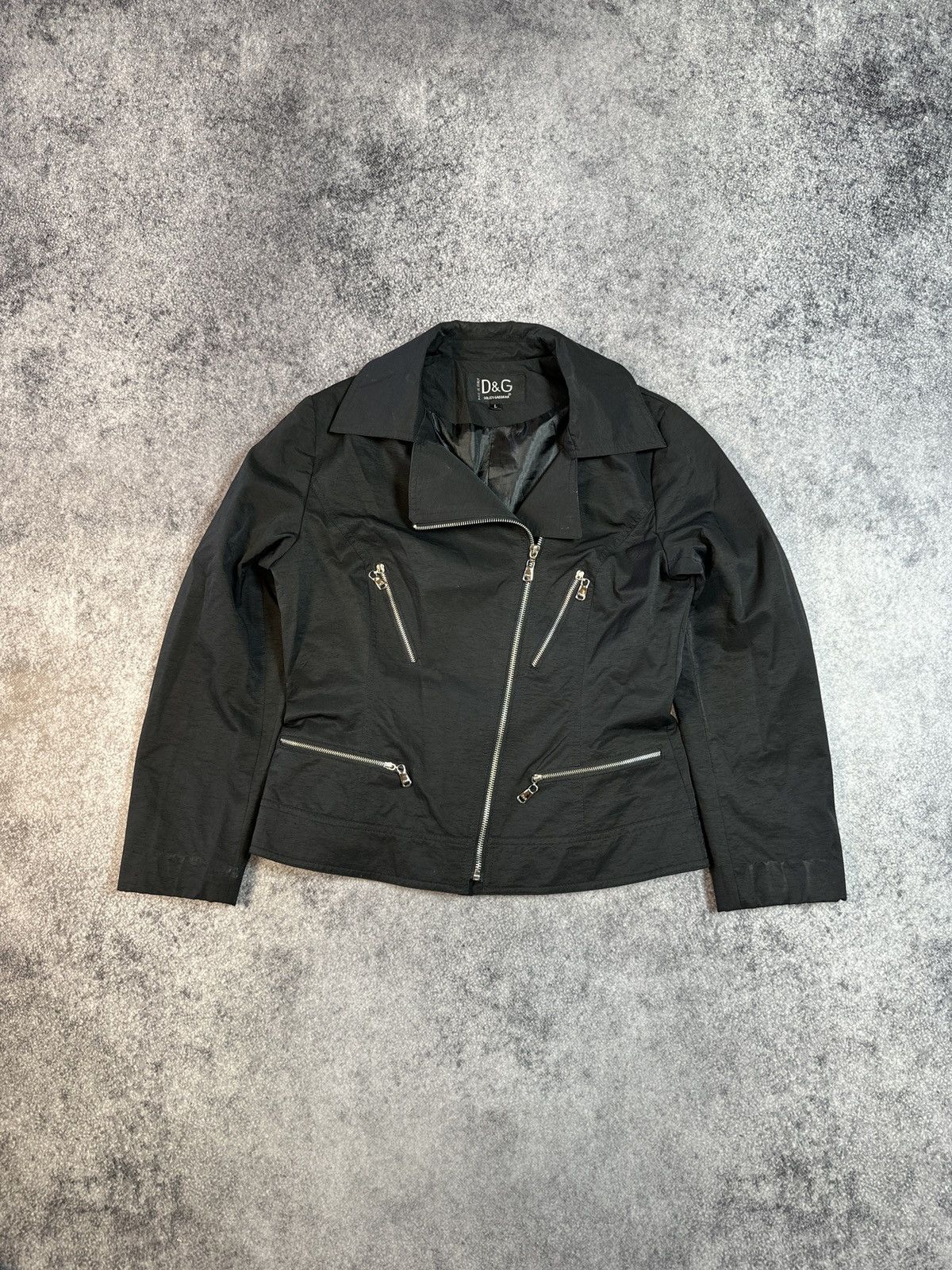 Dolce & Gabbana Y2K vintage Dolce&Gabbana jacket zip up Streetwear Rare VTg Size L / US 10 / IT 46 - 1 Thumbnail