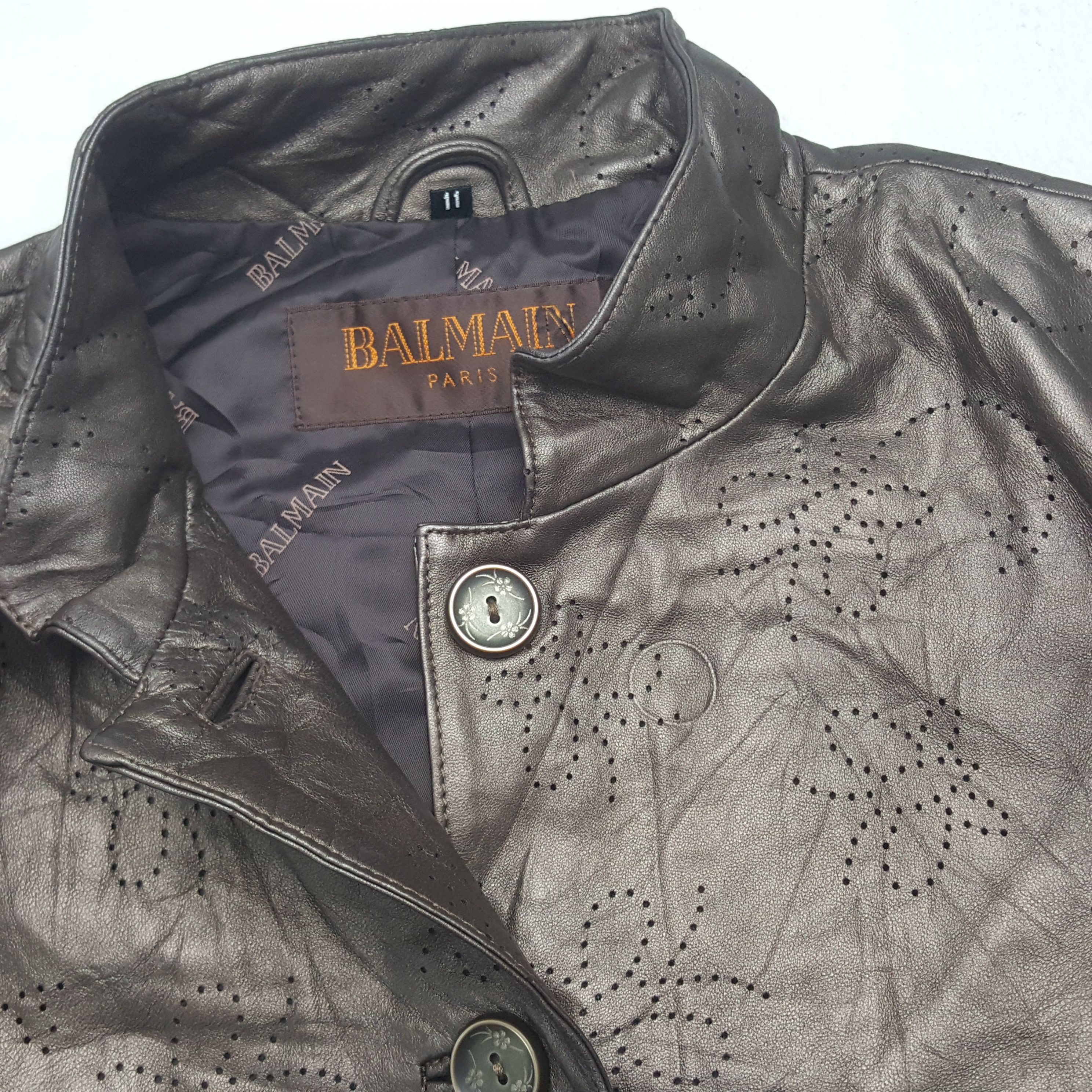 Designer Vintage Balmain Button Up Jacket Size XXS / US 00 / IT 34 - 4 Thumbnail