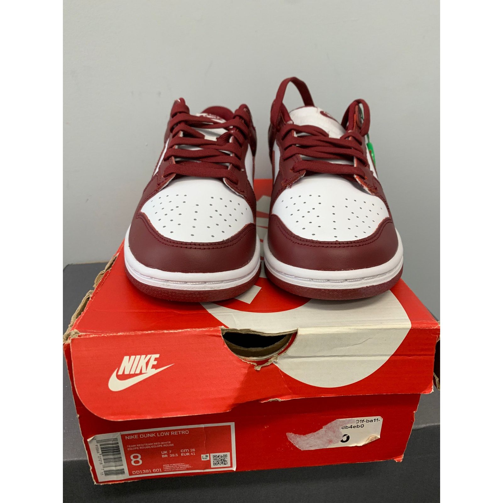 Nike Nike Dunk Low Team Red Size 8 BRAND NEW SHIPS NOW Size US 8 / EU 41 - 2 Thumbnail