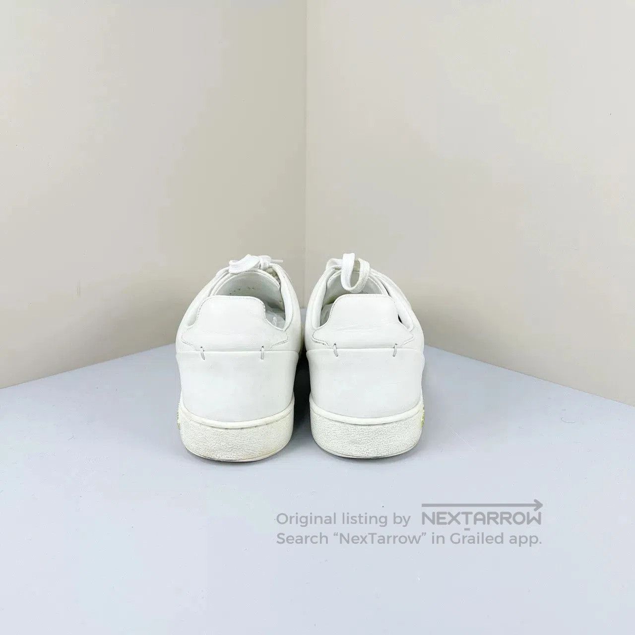 Louis Vuitton Louis Vuitton Metal Logo White Sneakers. Size US 5.5 / IT 35.5 - 3 Thumbnail