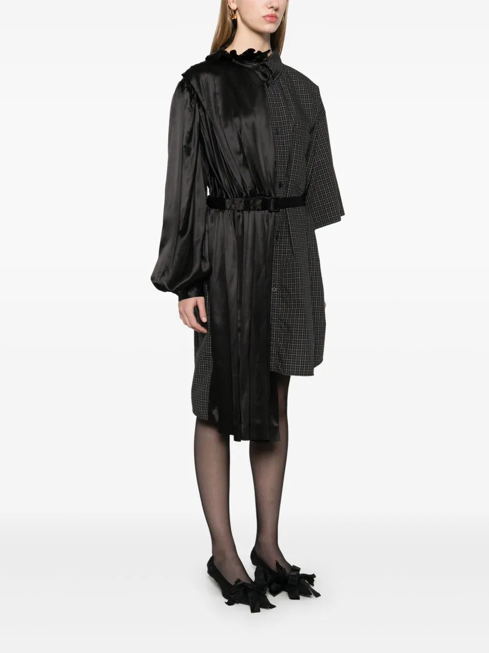 Balenciaga o1y0625 Shirt Dress in Multicolor Size M / US 6-8 / IT 42-44 - 3 Thumbnail