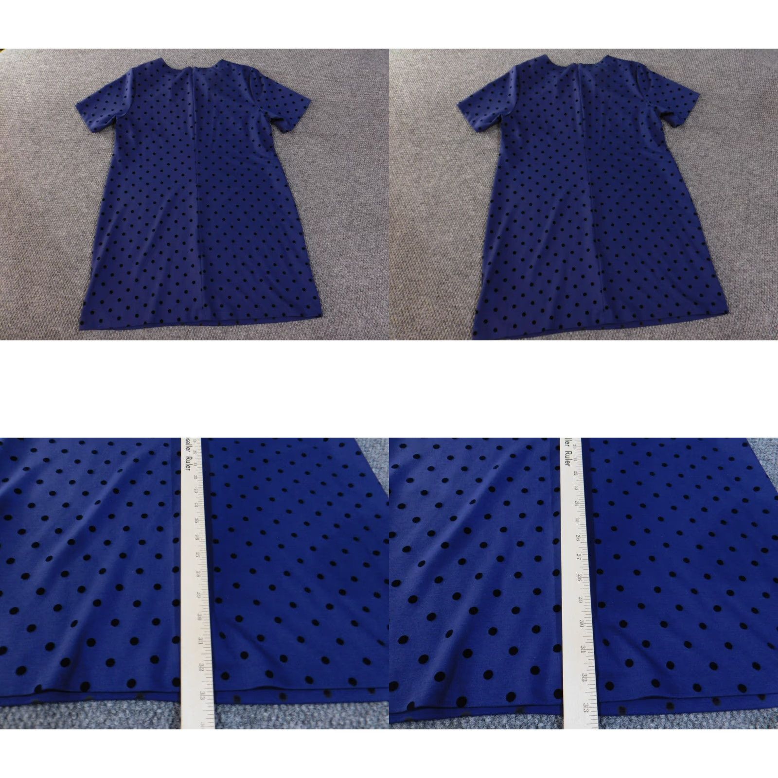 Old Navy Old Navy Dress Large Purple Zip Womens A-line Dots Polyester Wool? Size L / US 10 / IT 46 - 8 Thumbnail