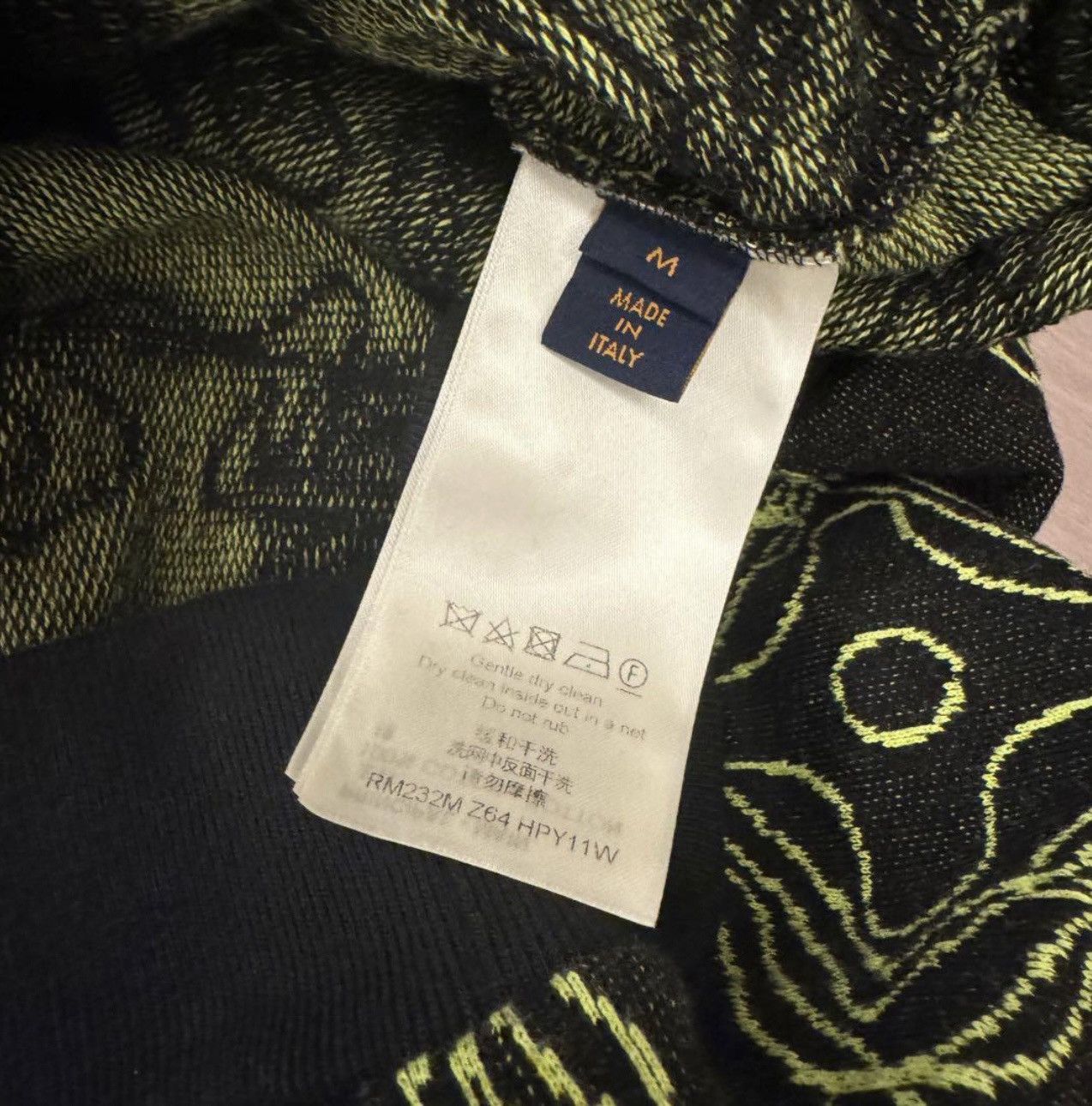 Louis Vuitton LOUISVUITTON Wavy Monogram Cotton Crew Neck Knit Sweater Size US M / EU 48-50 / 2 - 8 Thumbnail