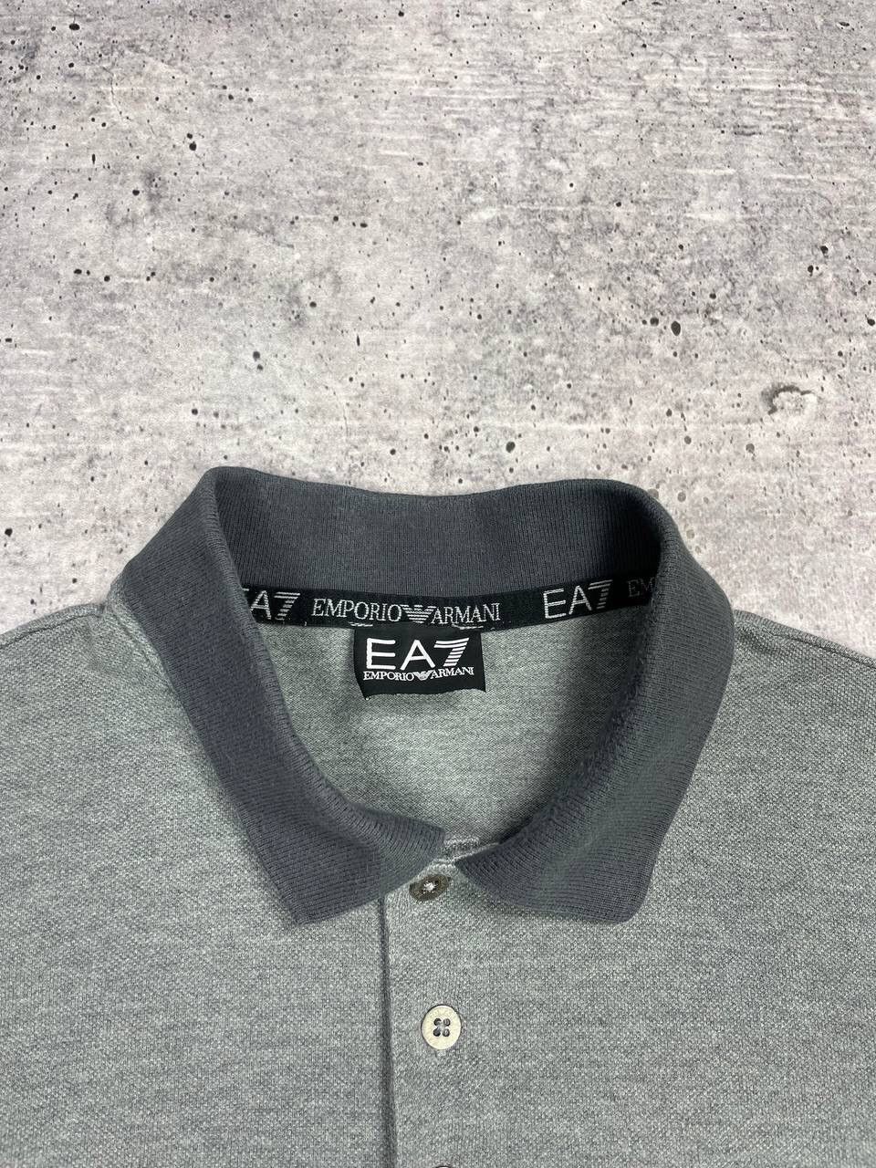 Armani × Emporio Armani Vintage Emporio Armani EA7 Y2K Style Grey Polo Longsleeve Size US L / EU 52-54 / 3 - 9 Thumbnail