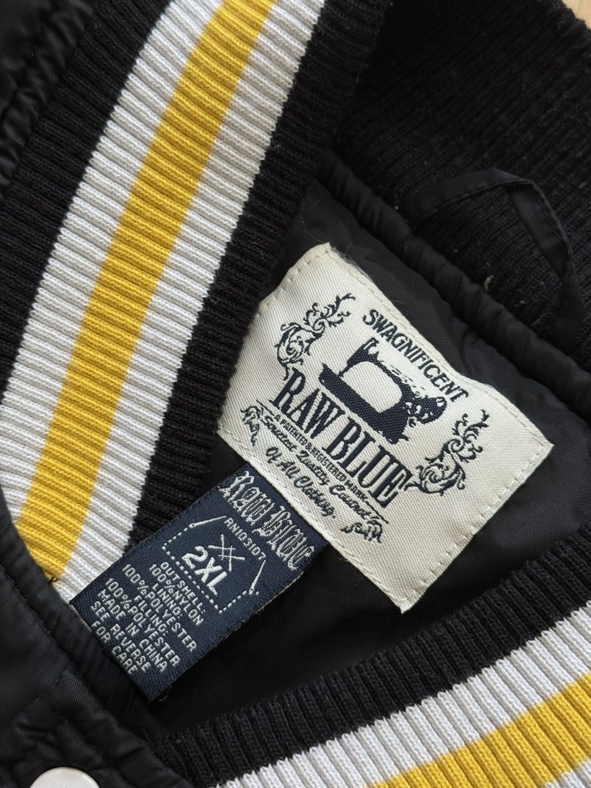 Japanese Brand Raw Blue college Baseball nfl bomber jacket Size US XXL / EU 58 / 5 - 6 Thumbnail