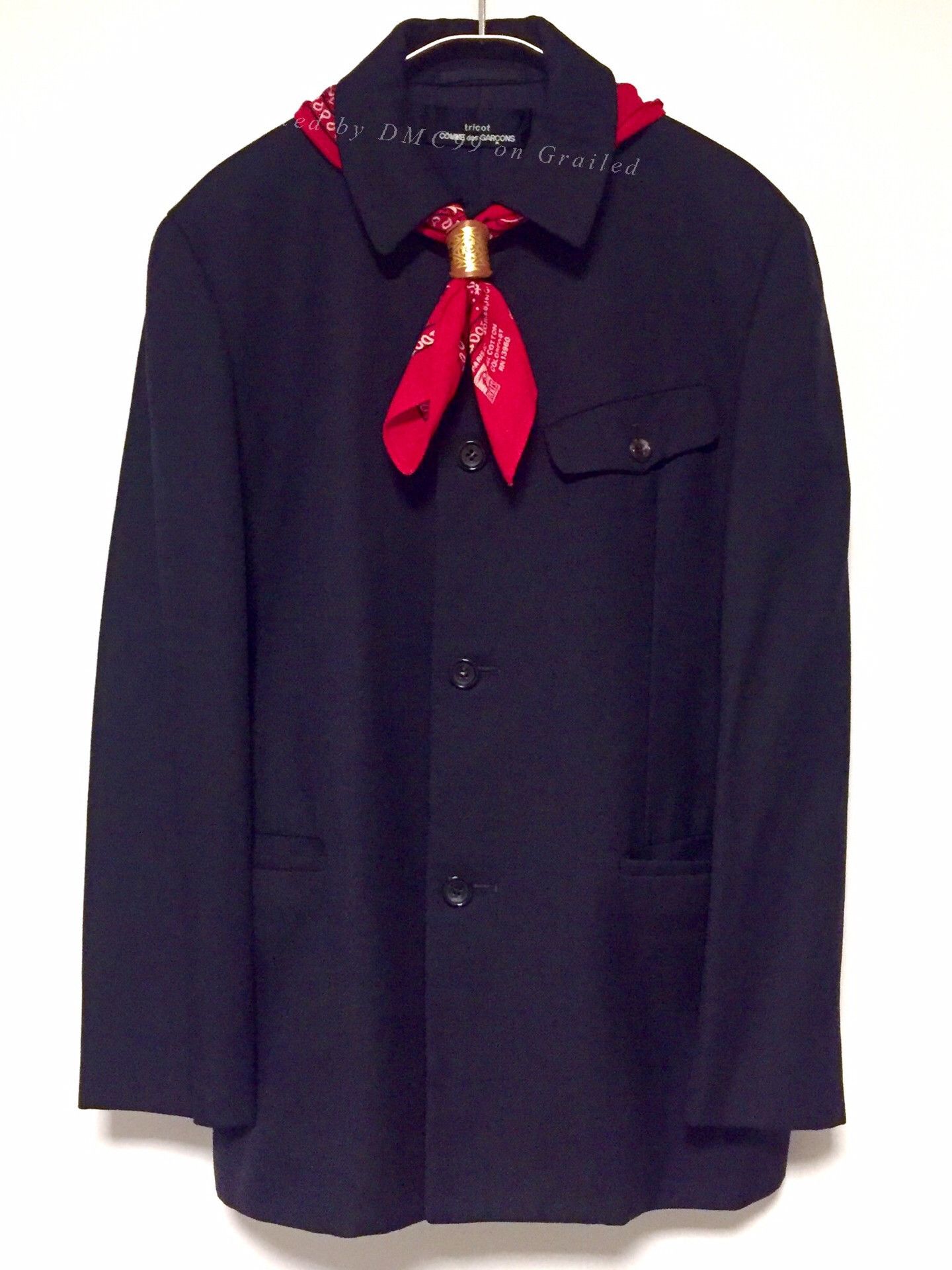Comme des Garcons COMME des GARCONS Wool Blazer with Horn Buttons Size US M / EU 48-50 / 2 - 1 Thumbnail