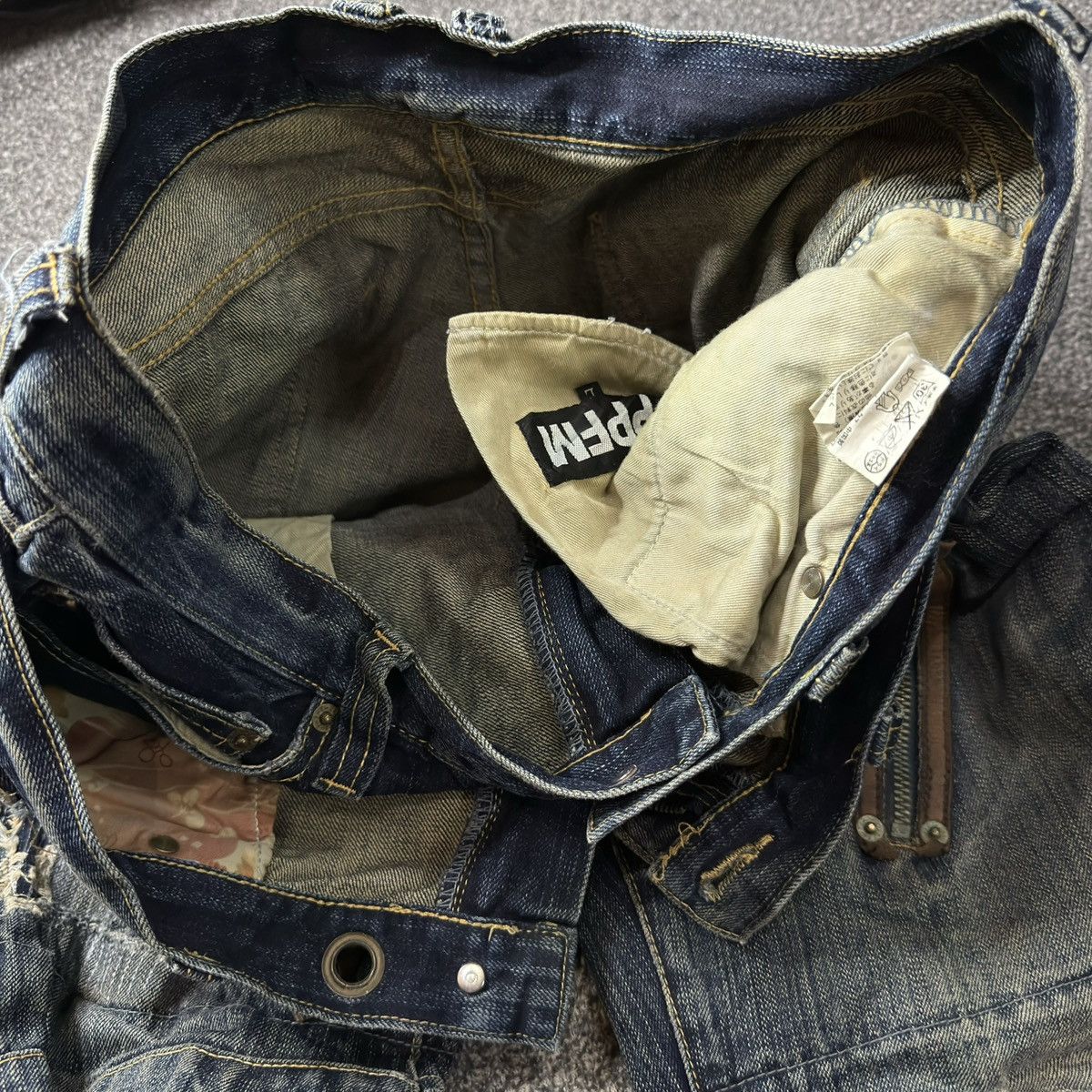 Le Grande Bleu (L.G.B.) Insane Japanese Crazy Double Waist PPFM Undercover Style y2k Size US 34 / EU 50 - 20 Thumbnail