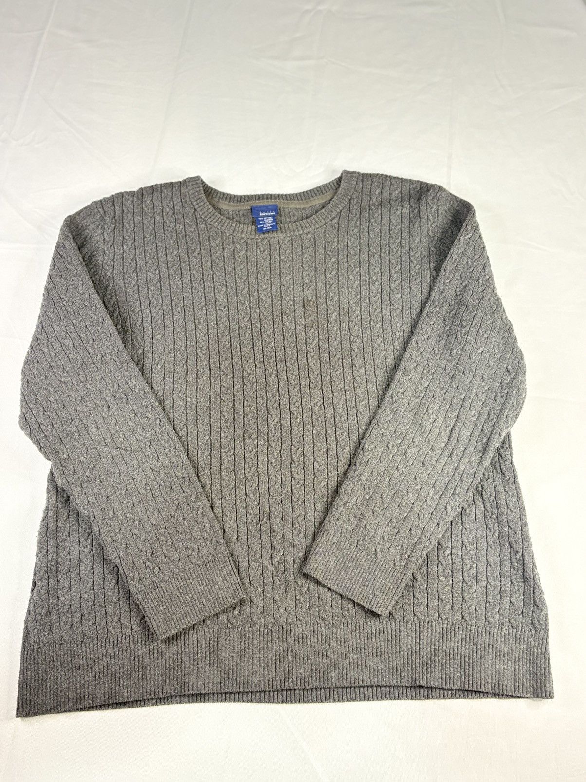 Vintage Women’s Grey Knit Pullover Sweater | $20 Size XL / US 12-14 / IT 48-50 - 1 Thumbnail