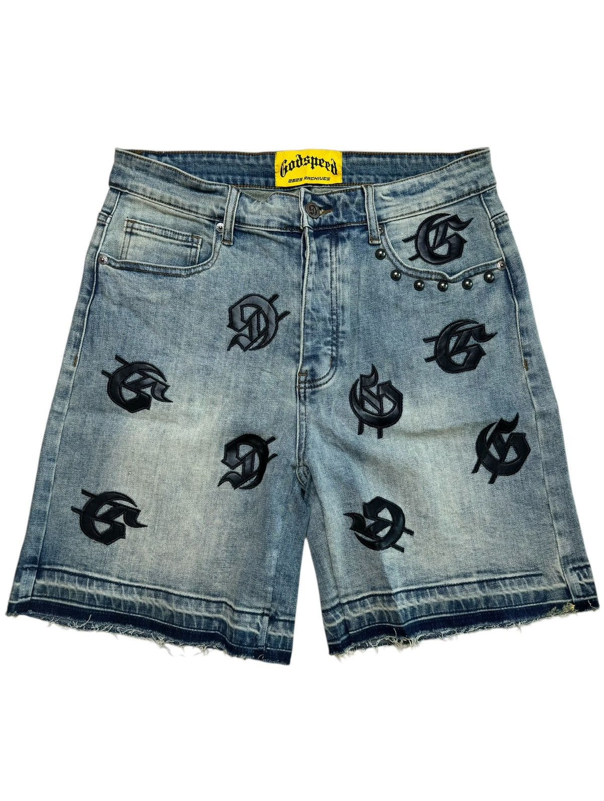Godspeed Godspeed infinity denim shorts blue wash SIZE 34 Size US 34 / EU 50 - 1 Thumbnail