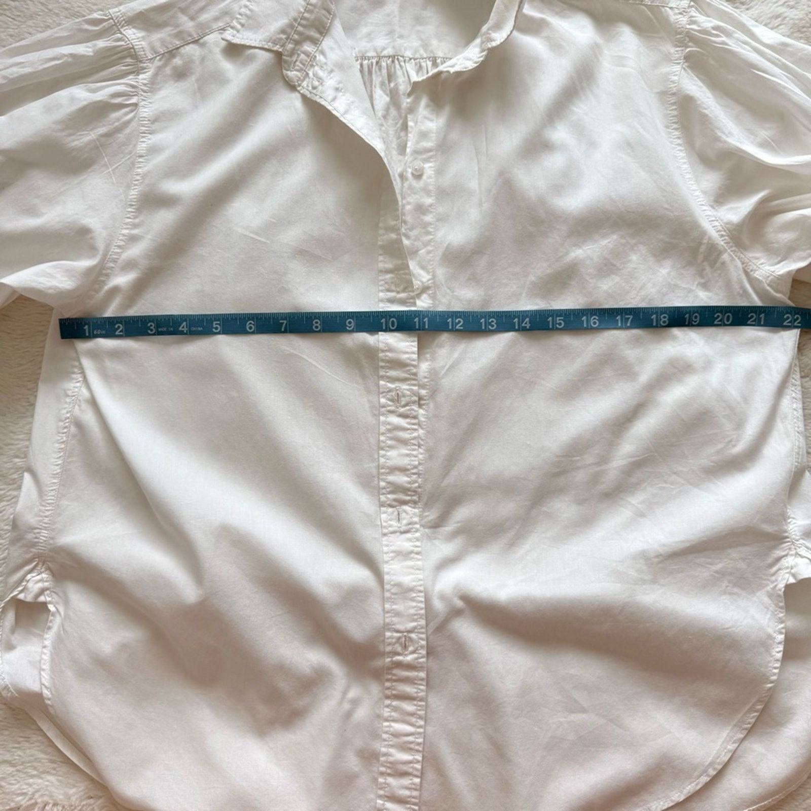 H&M H&M women white oversize cotton blouse size XS Size XS / US 0-2 / IT 36-38 - 6 Thumbnail
