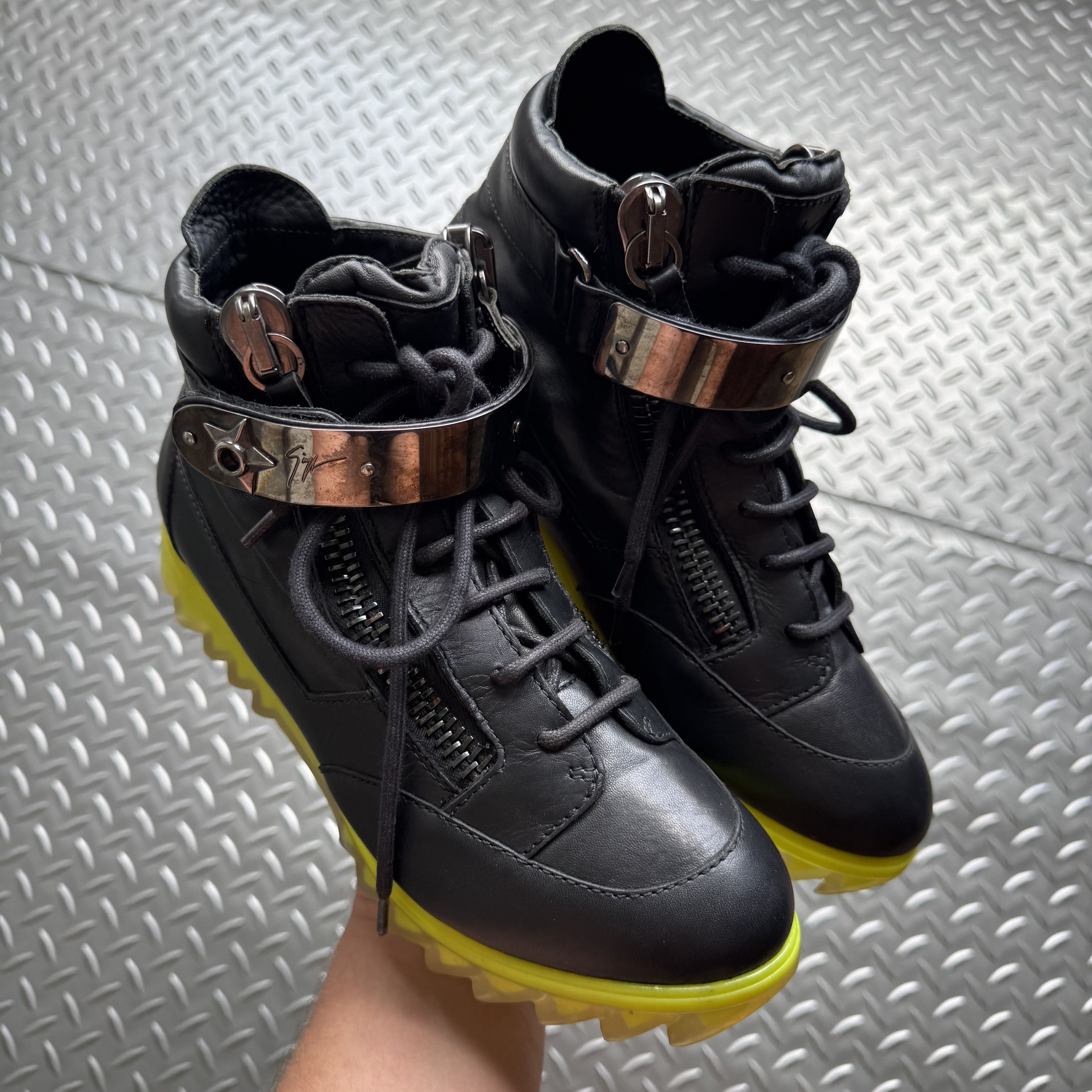Giuseppe Zanotti GIUSEPPE ZANOTTI Archive High-Top Sneakers Size US 6 / EU 39 - 10 Thumbnail