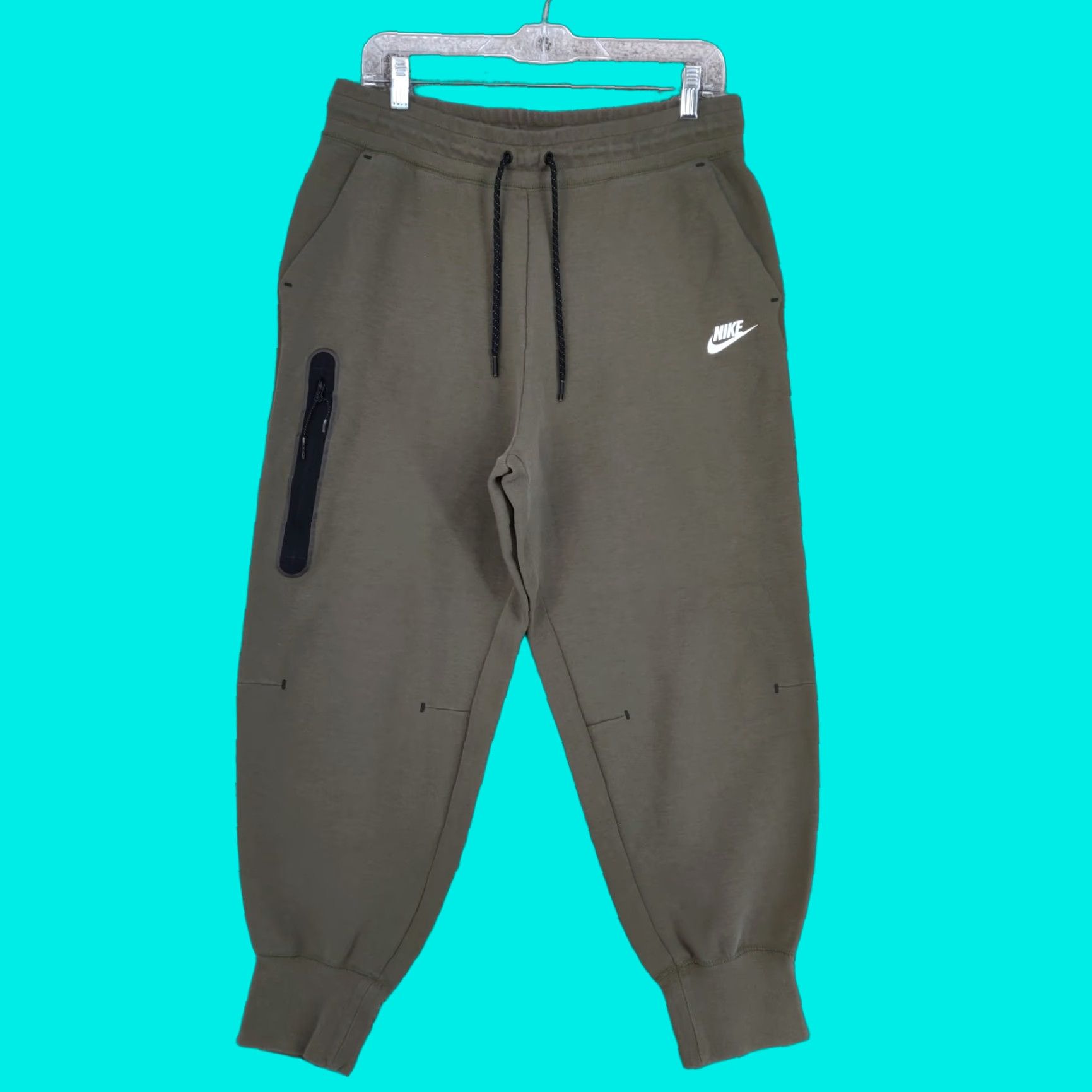 Nike Nike Women’s Tech Fleece Jogger Pants L Green - Athletic, Casual Sportswear, Yoga, Gym & Training, Tapered, Classic Logo Size 36" / US 14 / IT 50 - 1 Thumbnail