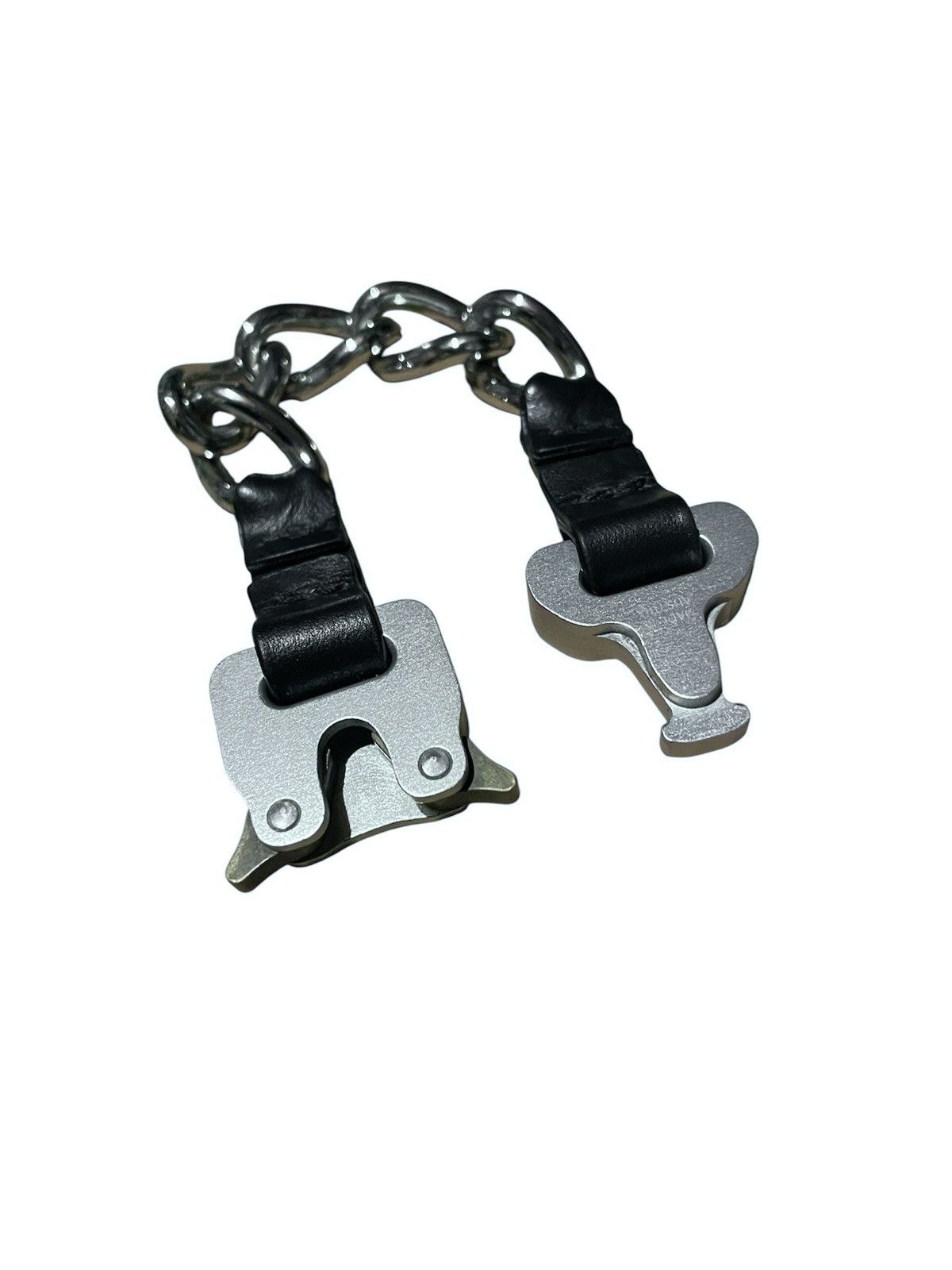 1017 ALYX 9SM 1017 ALYX 9SM Leather and Chain Rollercoaster Bracelet Size ONE SIZE - 6 Thumbnail