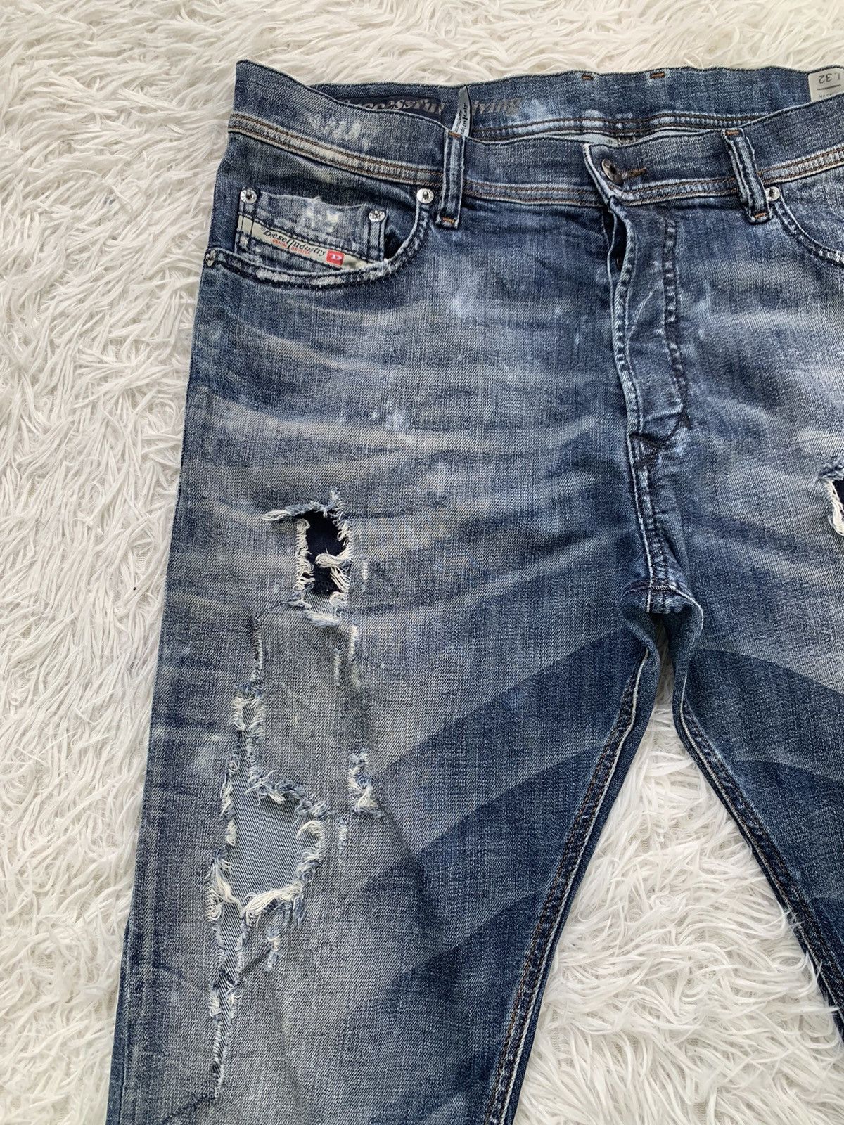 Diesel Distress Diesel Tepphar Slim Carrot Denim Pant Size US 35 - 3 Thumbnail