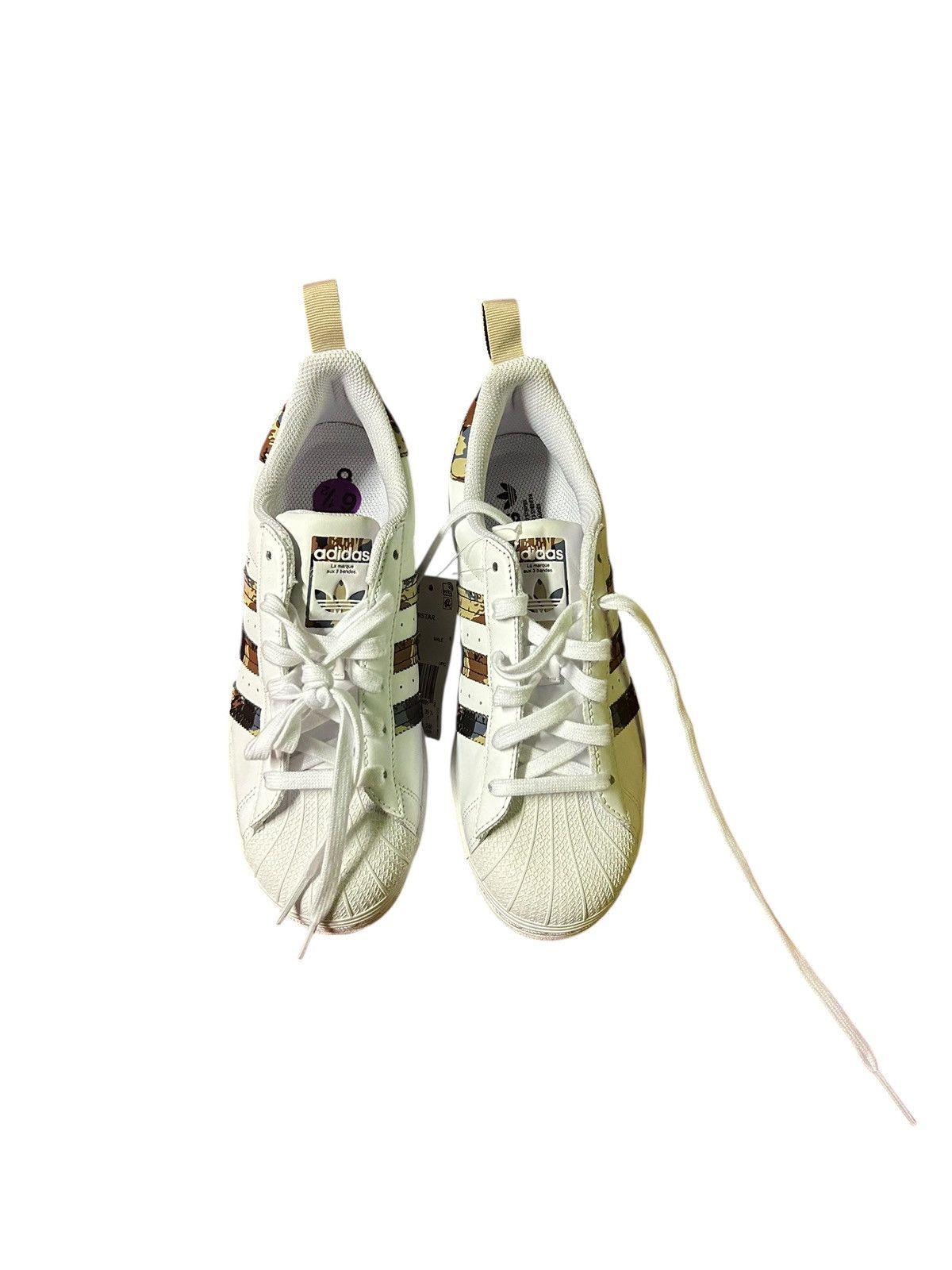 Adidas adidas Superstar "White Savanna Camo size 6.5 Size US 6.5 / EU 39-40 - 1 Thumbnail