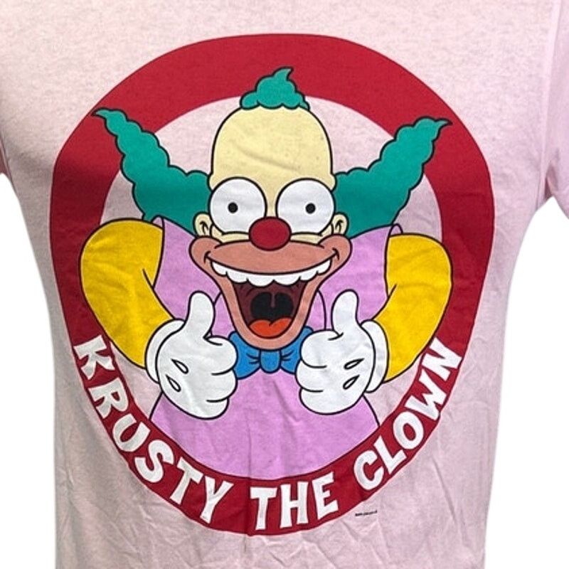 The Simpsons The Simpsons Mens Small Krusty Clown Pink Short Sleeve Shirt Size US S / EU 44-46 / 1 - 2 Thumbnail