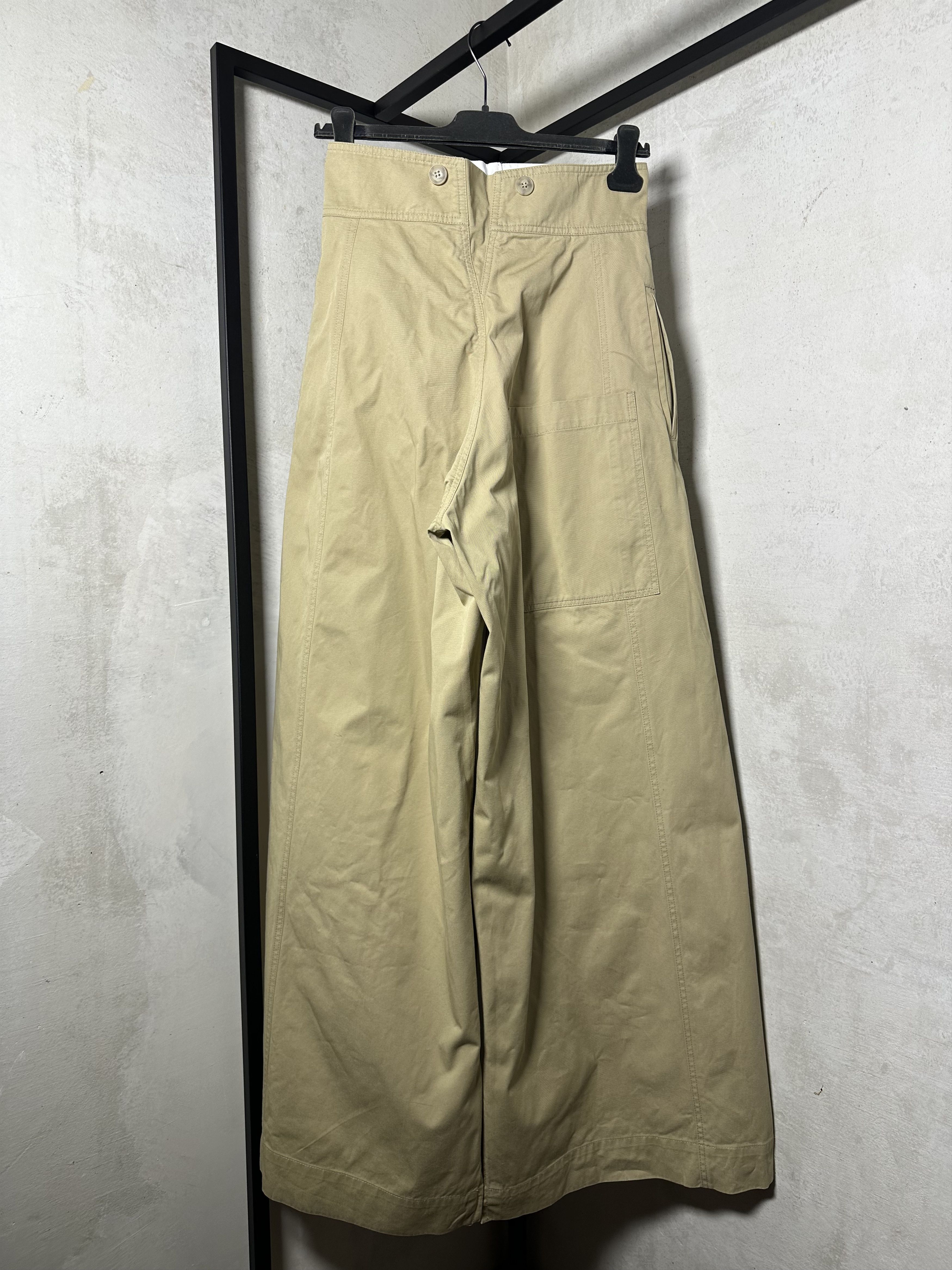 Japanese Brand QUIRA High-Waisted Wide-Leg Trousers Size 27" / US 4 / IT 40 - 7 Thumbnail