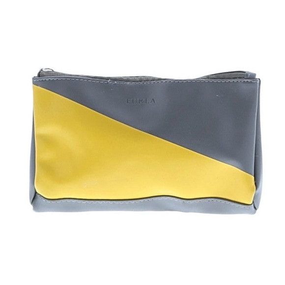 Futura Furla Leather gray and yellow Wristlet Size ONE SIZE - 1 Thumbnail