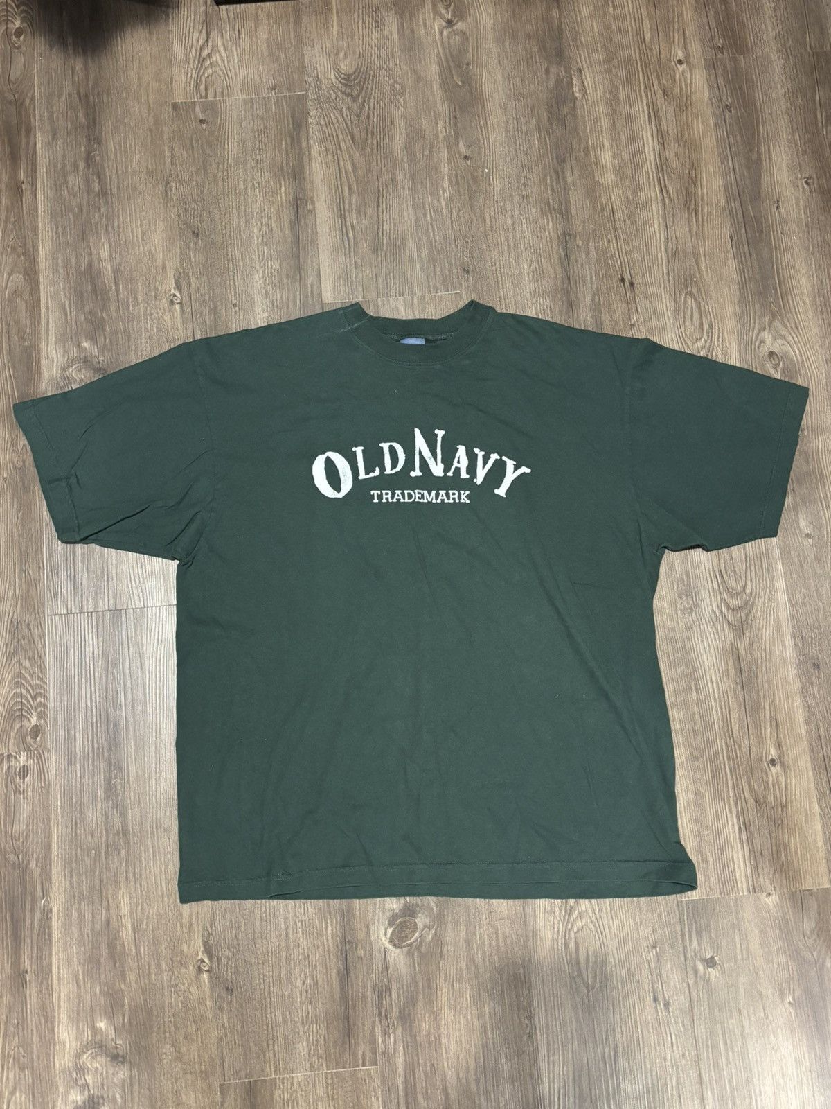 Old Navy Vintage Old Navy Trademark Green Tee Size US XXL / EU 58 / 5 - 1 Thumbnail
