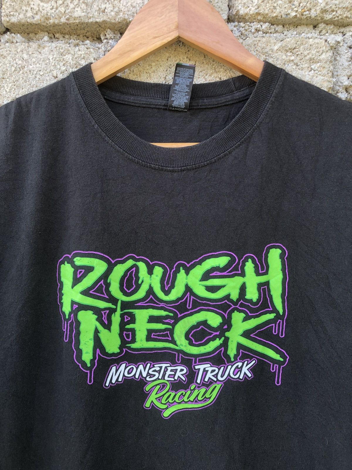 Marlboro × Vintage Vintage Y2K Rough Neck Monster Truck Racing Tshirt Size US M / EU 48-50 / 2 - 10 Thumbnail