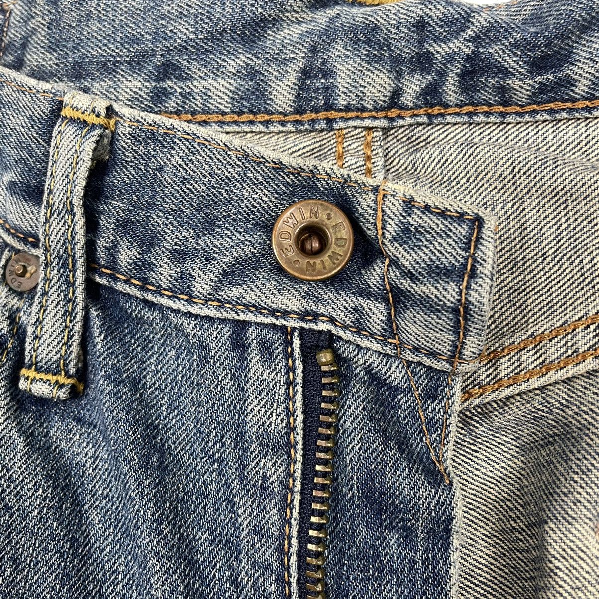 Japanese Brand Edwin 505 Faded Dirty / Faded Blue Selvedge Jeans W 30 Size US 30 / EU 46 - 14 Thumbnail