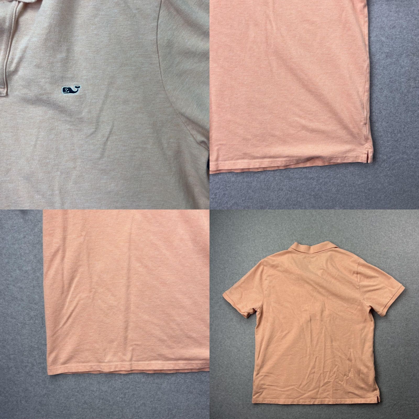 Vineyard Vines Vineyard Vines Polo Shirt Mens M Peach Stretch Performance Whale Logo Casual Golf Top Size US M / EU 48-50 / 2 - 8 Thumbnail