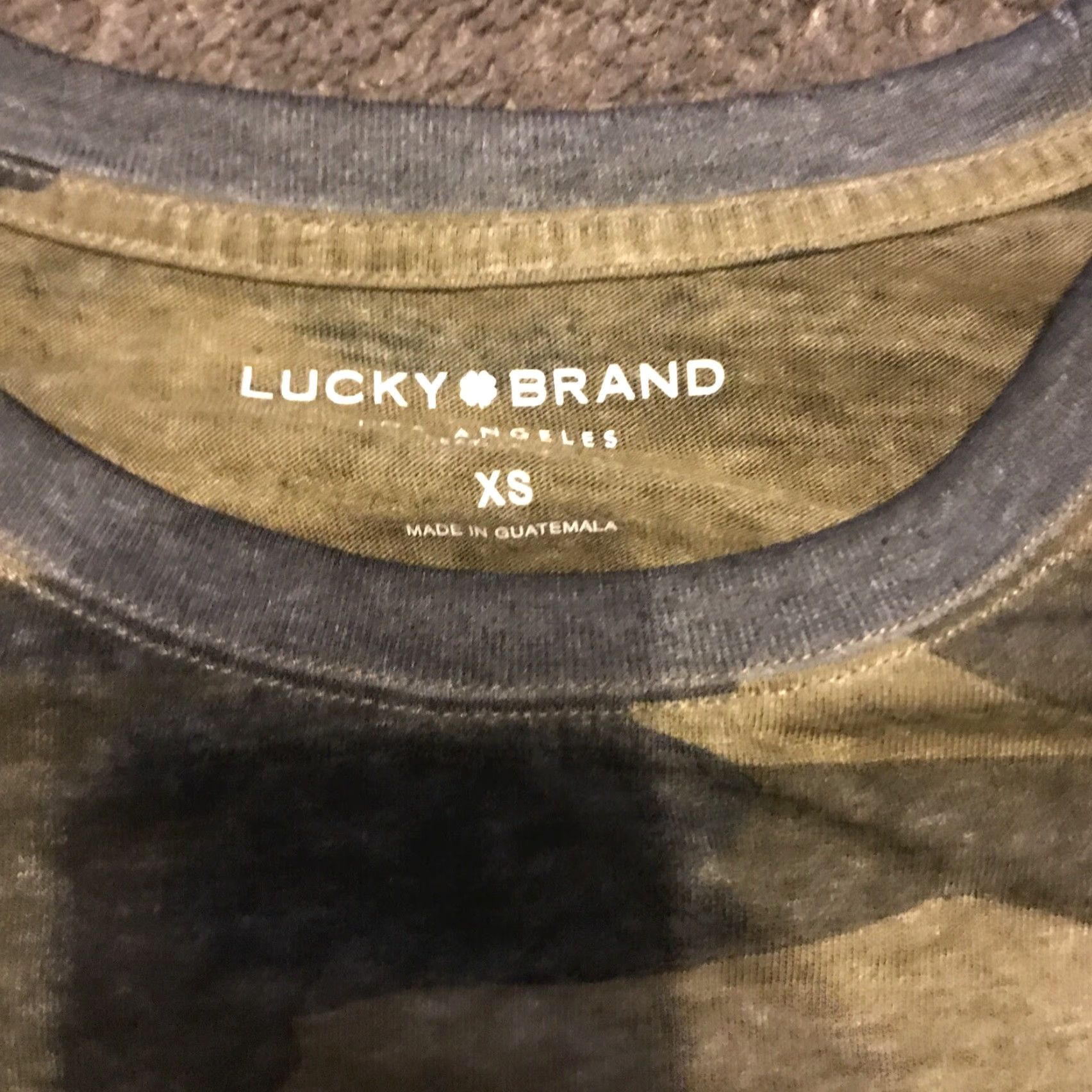 Lucky Brand Lucky Brand T-Shirt Women XS Short Sleeve Crew Neck Camouflage Green Multicolor Colorful Cotton Blend Cotton Camouflage Pattern Short Sleeve Women XS Size XS / US 0-2 / IT 36-38 - 2 Thumbnail