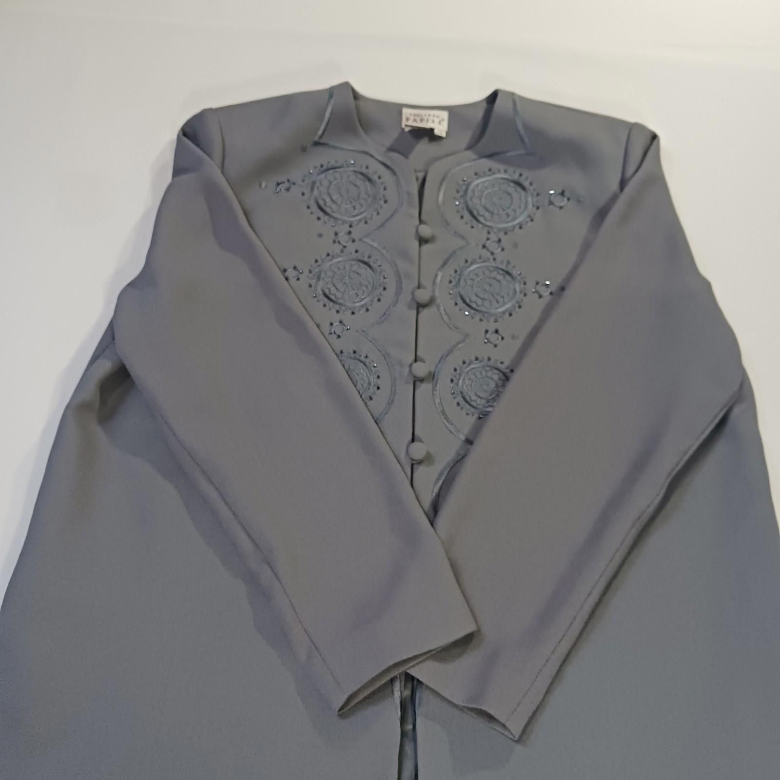 Other Adrianna Papell Women's Gray Long Sleeve Blazer Jacket Sz 14 Size XL / US 12-14 / IT 48-50 - 12 Thumbnail