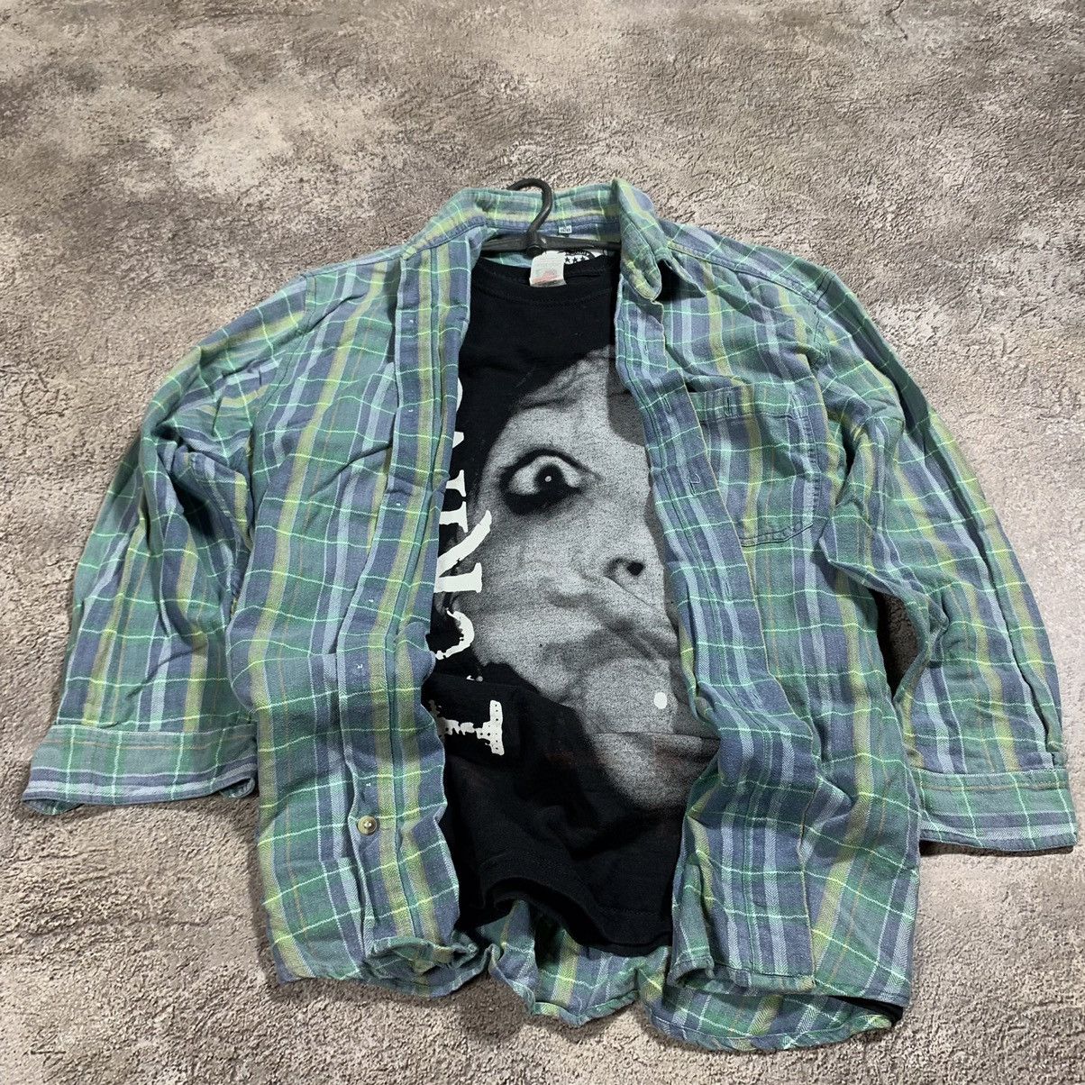 Vintage Vintage 90s Plaid Shirt Graphic Streetwear Grunge Y2K Boxy M Size US M / EU 48-50 / 2 - 2 Thumbnail