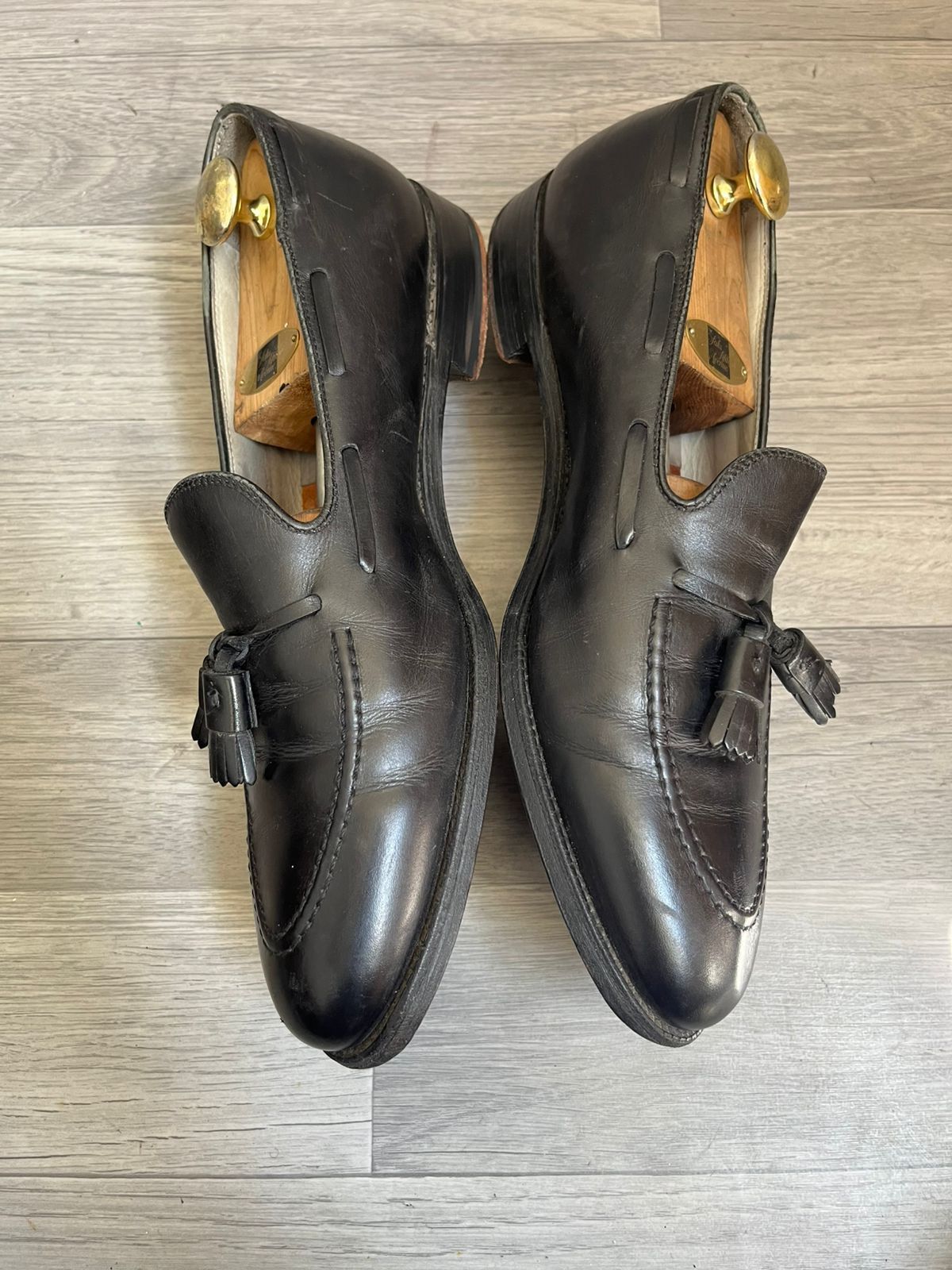Alden Alden Black Leather Tassel Loafer Sz 13C Size US 13 / EU 46 - 5 Thumbnail