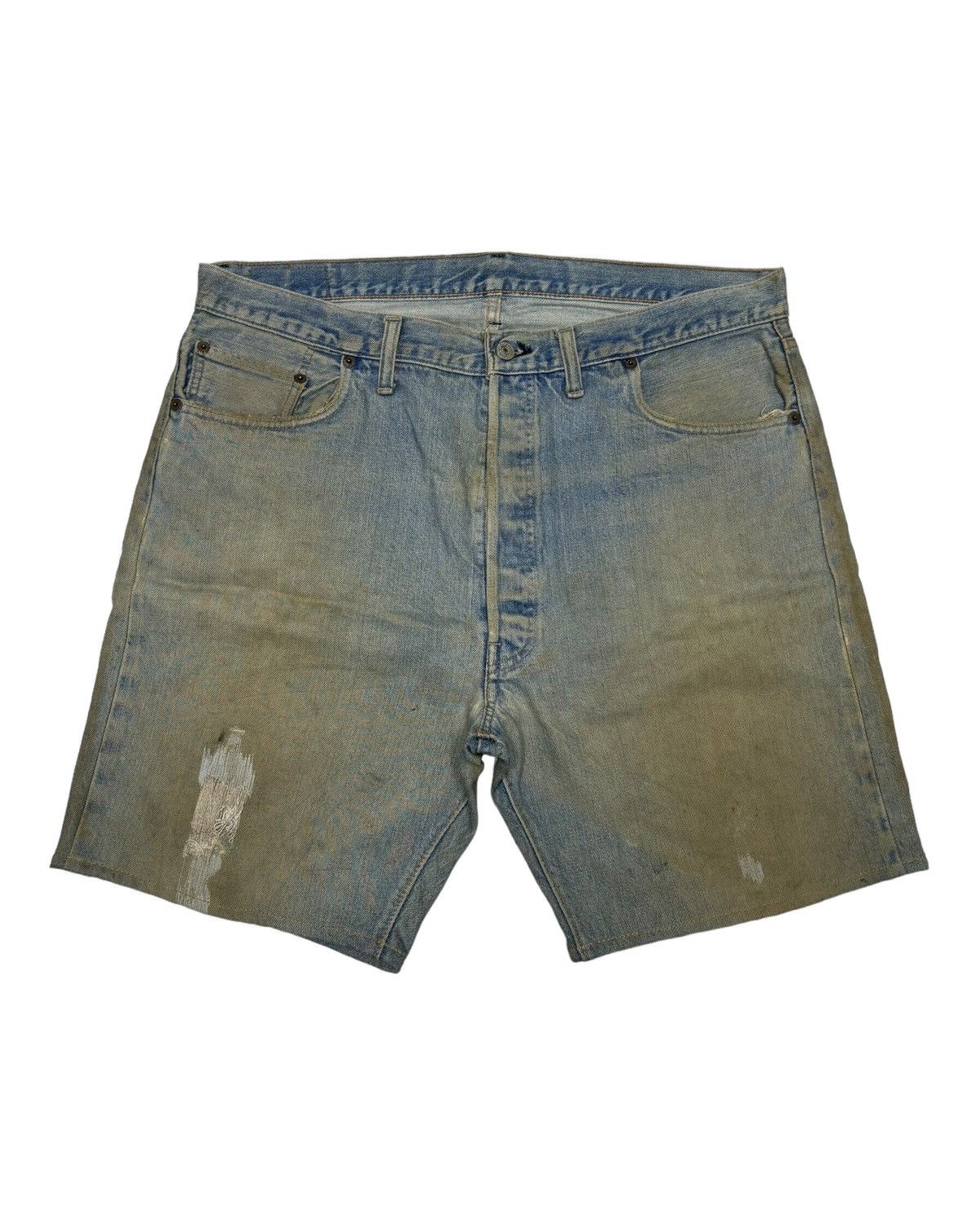 Levi's 🔥LEVIS 501 BUTTON 6 SELVEDGE DENIM SHORT JEANS Size US 36 / EU 52 - 1 Thumbnail