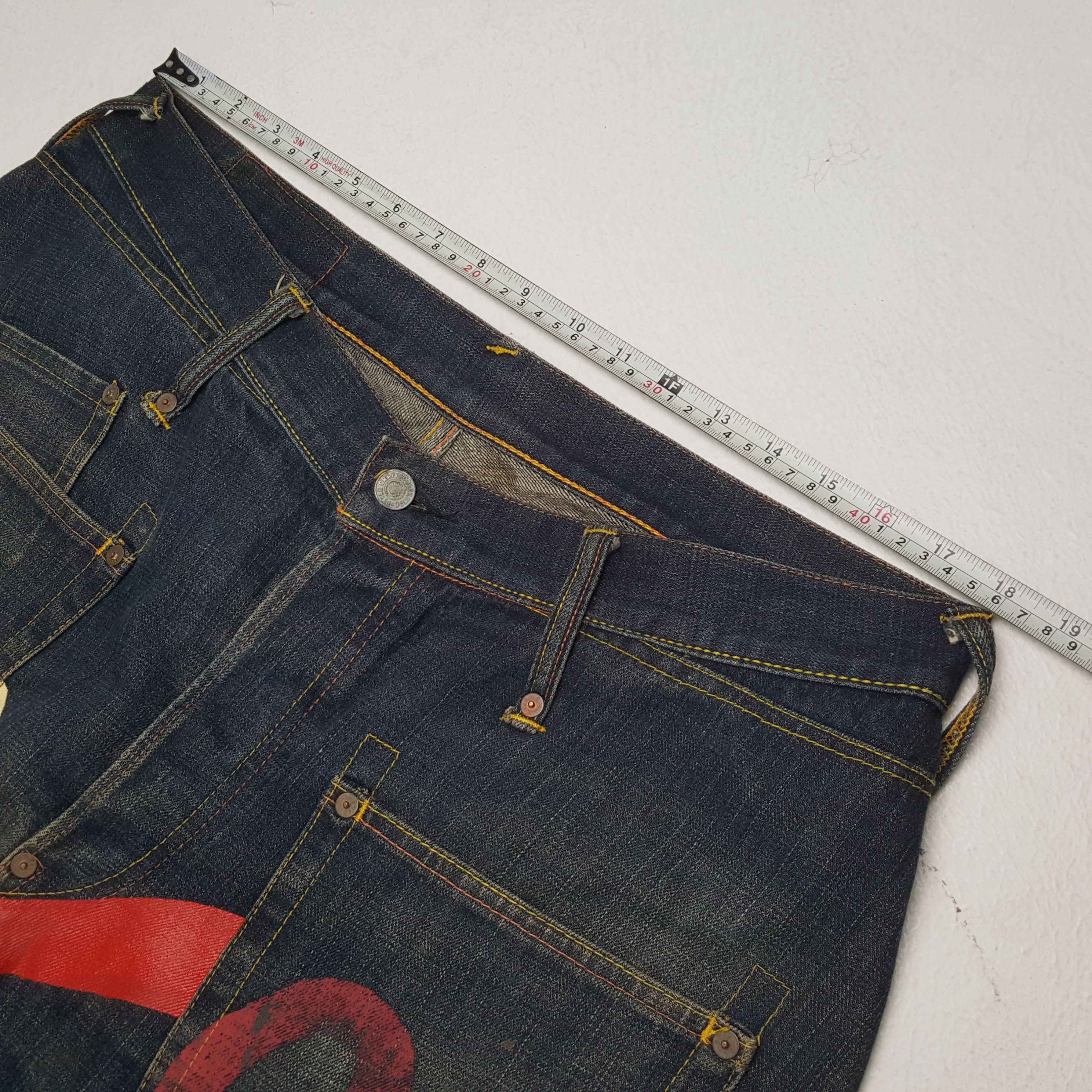 Evisu × Japanese Brand × Vintage EVISU Japanese Brand Streetwear Custom Daicock Jeans Size US 36 / EU 52 - 7 Thumbnail