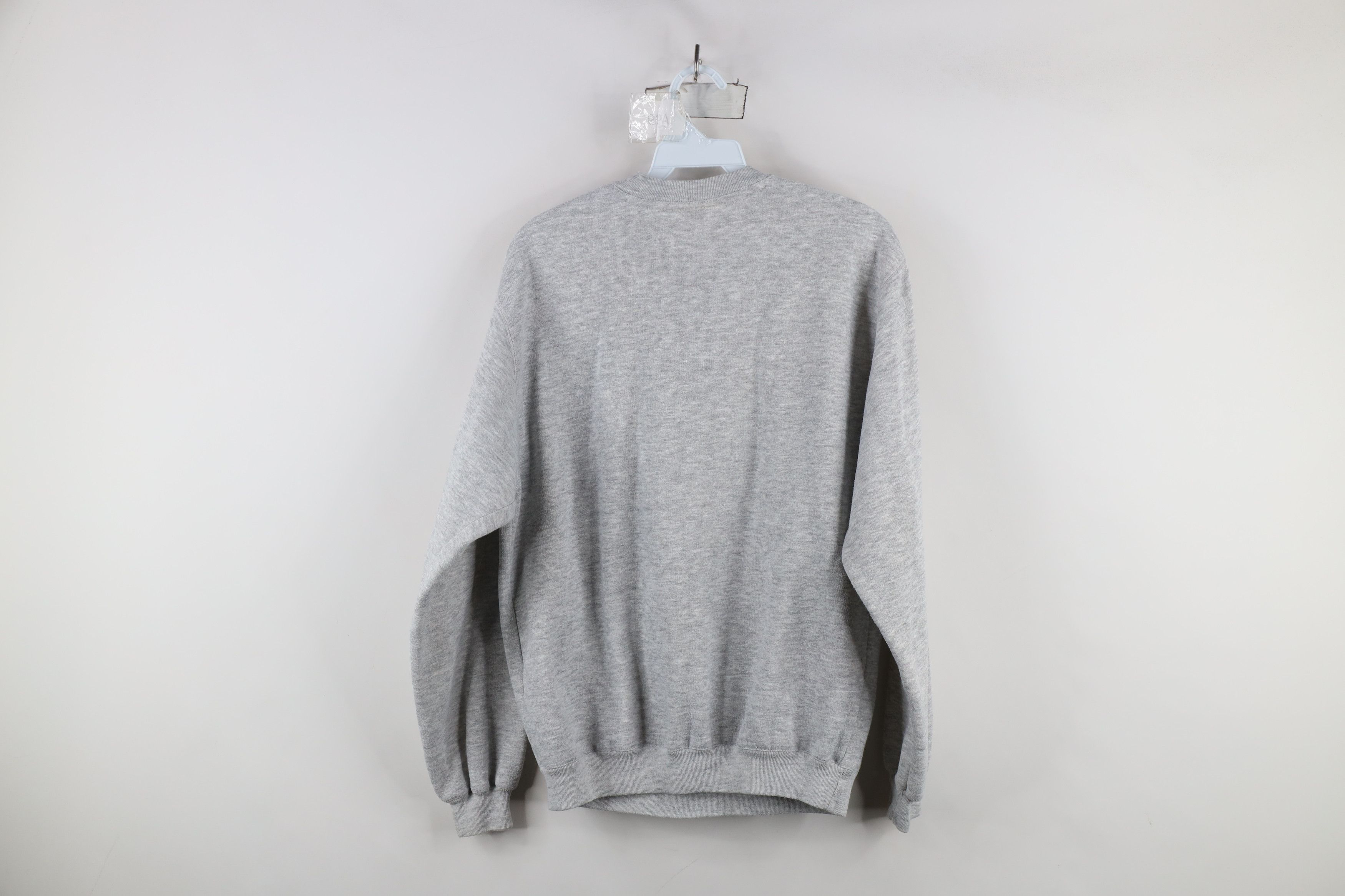 Vintage Vintage 90s Streetwear Henley Sweatshirt Heather Gray Size US M / EU 48-50 / 2 - 10 Thumbnail