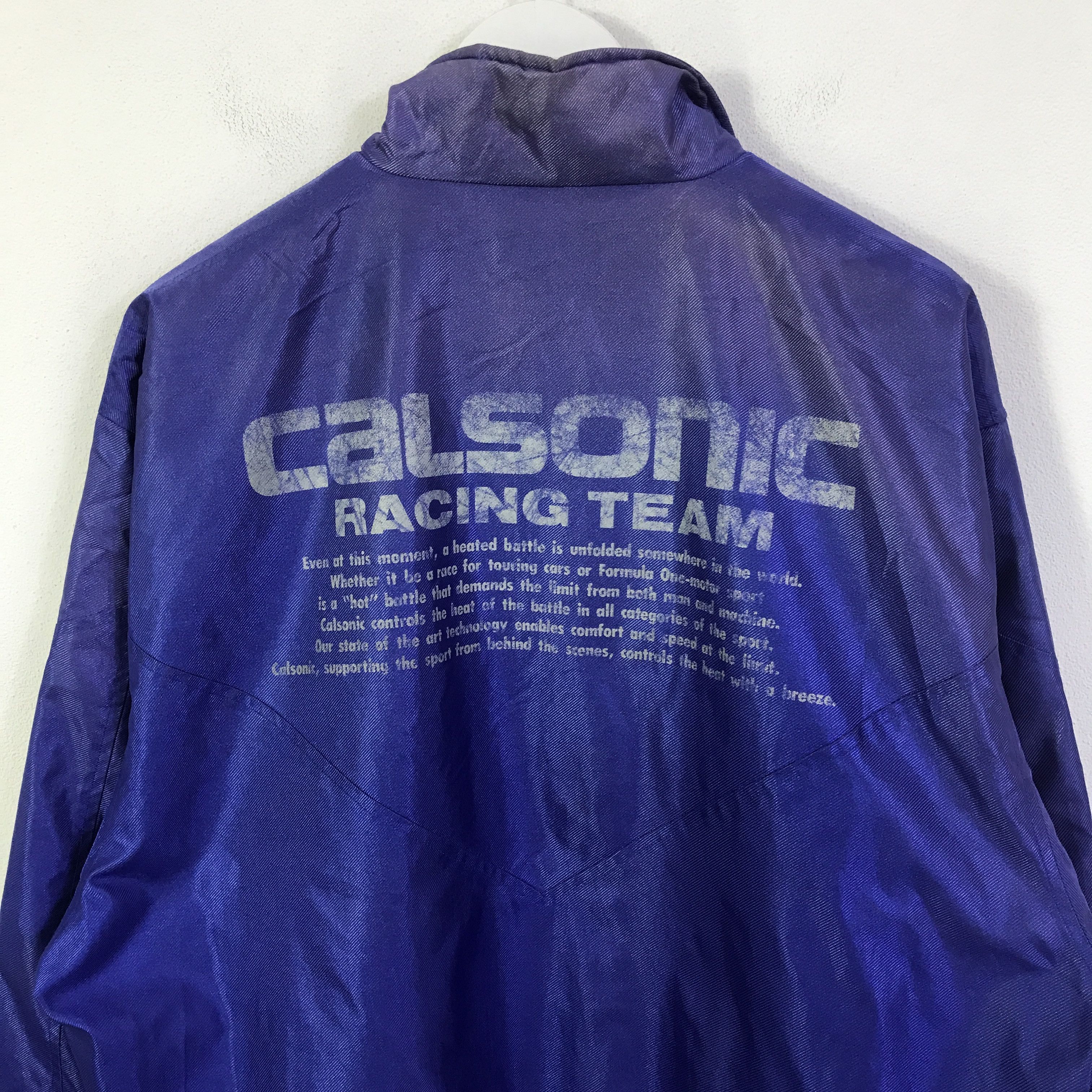 Japanese Brand Vintage calsonic racing team Faded jacket K126B5 Size US L / EU 52-54 / 3 - 2 Thumbnail