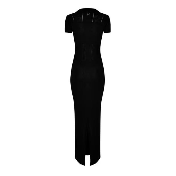 Jacquemus o1g2r1mq1024 Long Polo Maxi Dress in Black Size S / US 4 / IT 40 - 2 Thumbnail