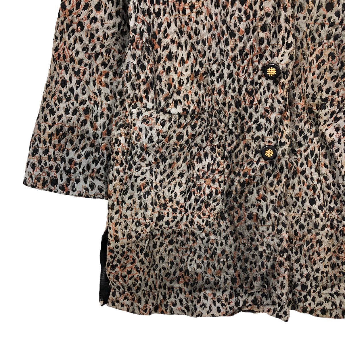 Japanese Brand 🔥Vintage Leather Jacket Long Partina Tokyo Leopord Design Size US M / EU 48-50 / 2 - 4 Thumbnail
