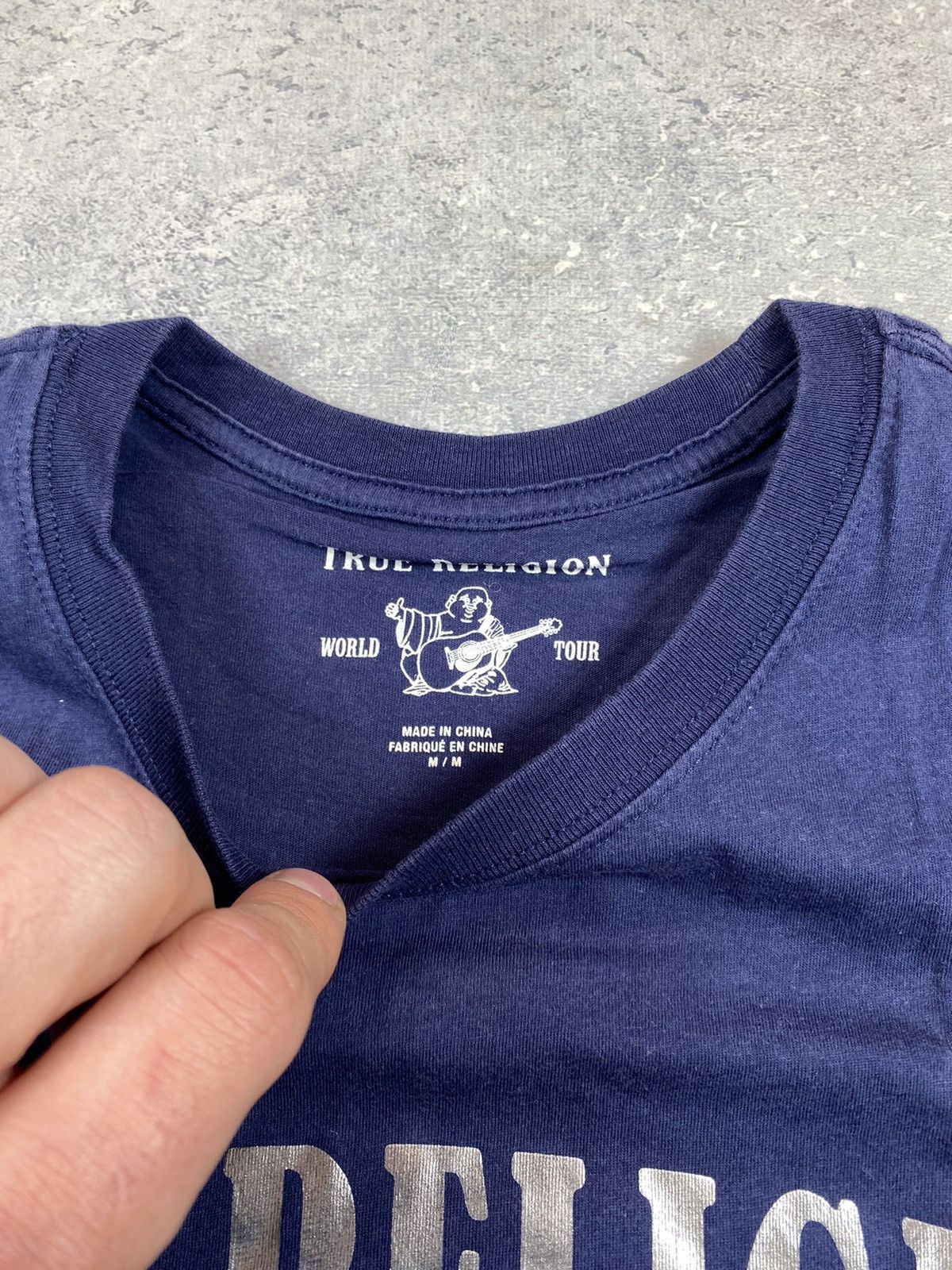 Japanese Brand × True Religion True Religion Men’s Blue T-shirt With Big Centre Logo Size US M / EU 48-50 / 2 - 5 Thumbnail