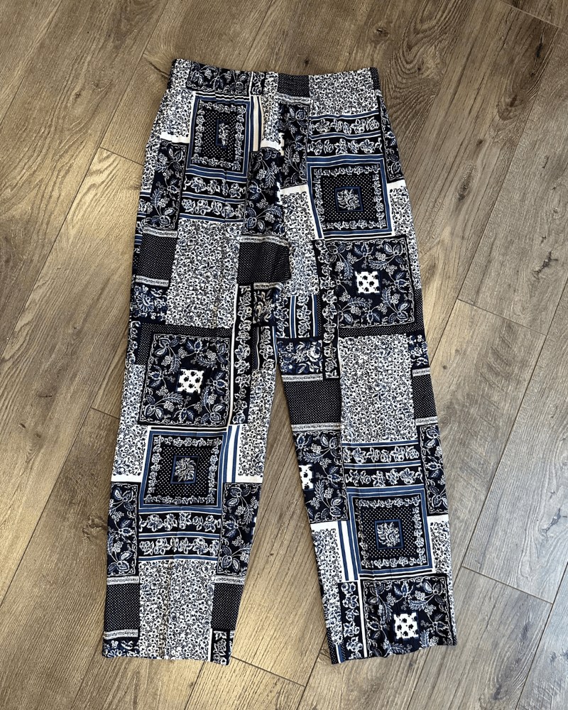 Vintage Vintage Next Issue Women's Floral Pattern Boho Pants Medium Size 28" / US 6 / IT 42 - 3 Thumbnail
