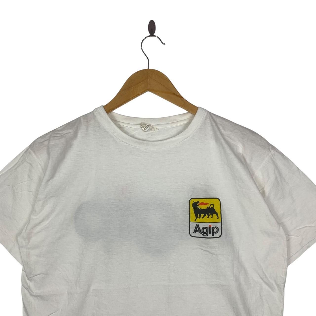 Vintage Vintage 90’ AGIP AUTOMOTIVE GASOLINE Racing Team Tee Shirt Size US L / EU 52-54 / 3 - 3 Thumbnail