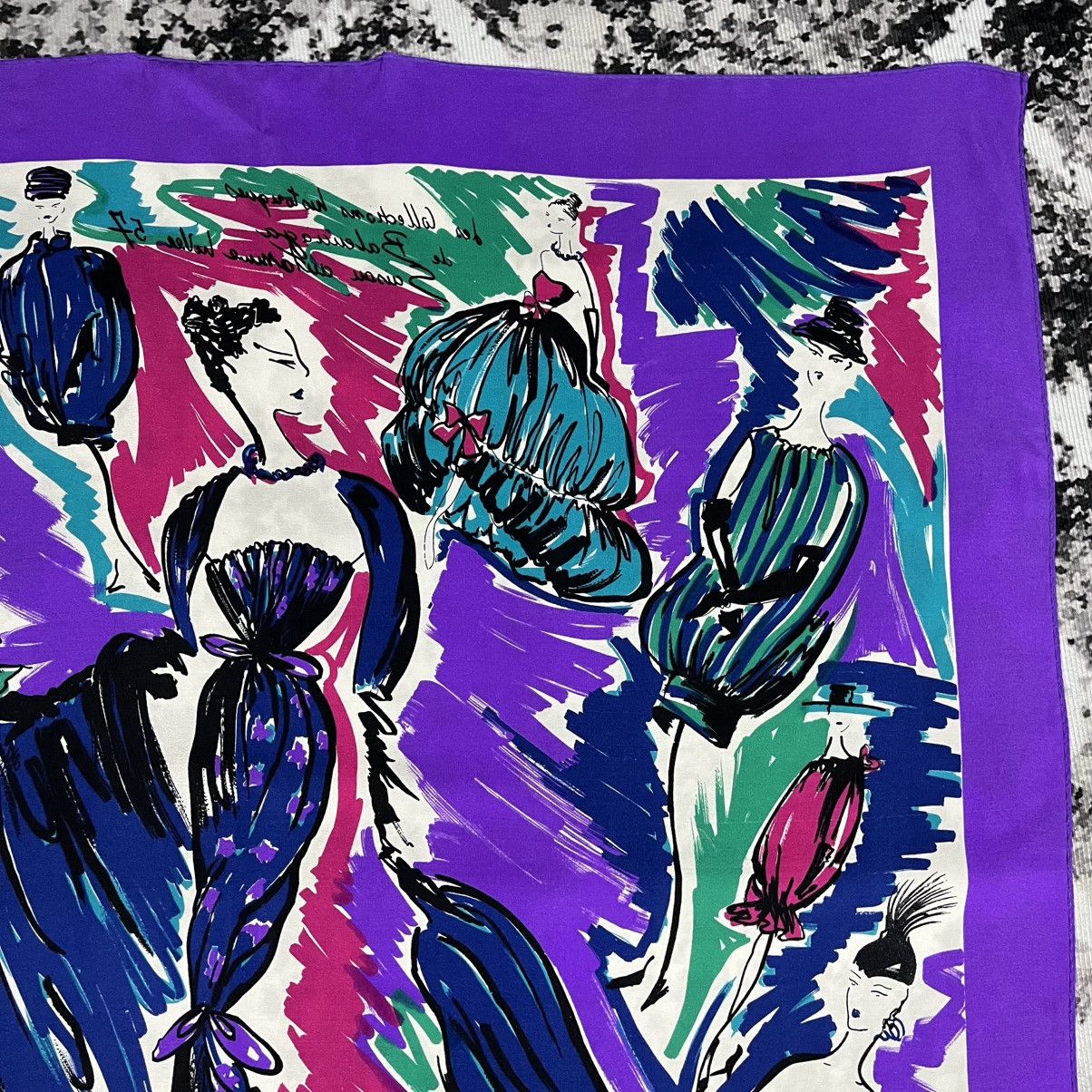 Balenciaga Balenciaga Abstract Design Silk Scarf Size ONE SIZE - 14 Thumbnail