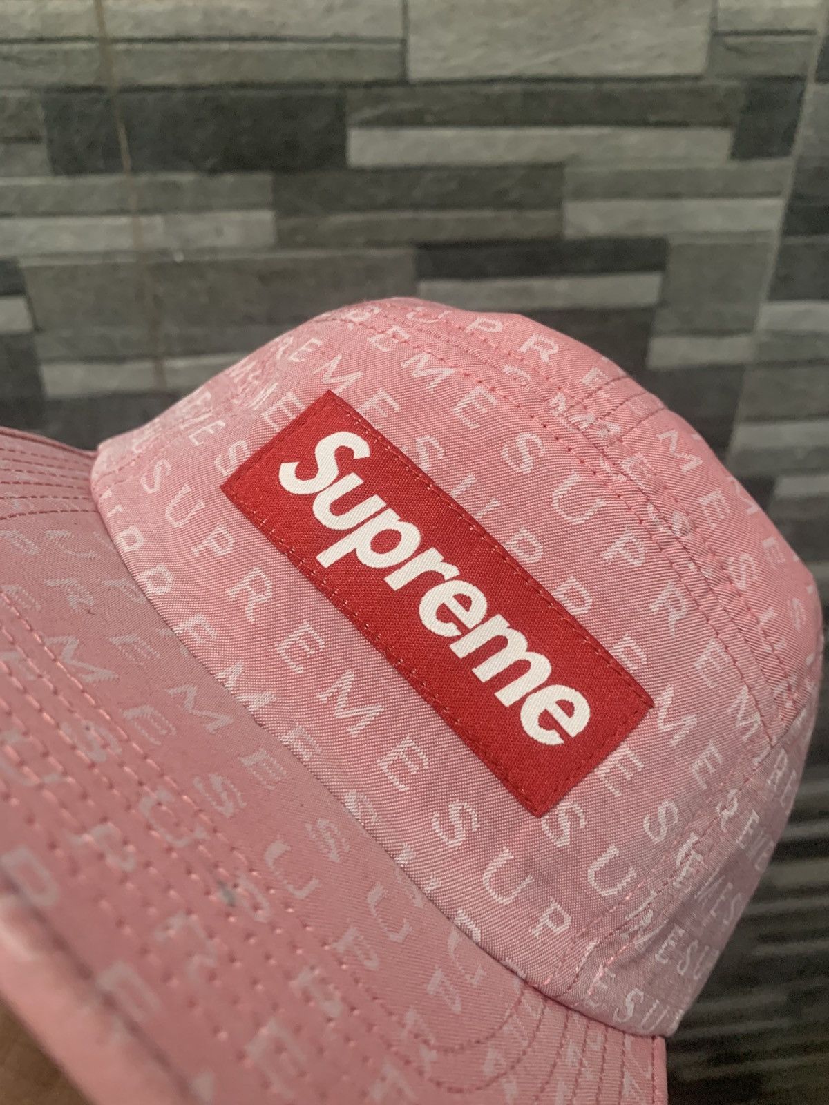 Supreme Supreme Text Jacquard Camp Cap SS15 Size ONE SIZE - 6 Thumbnail