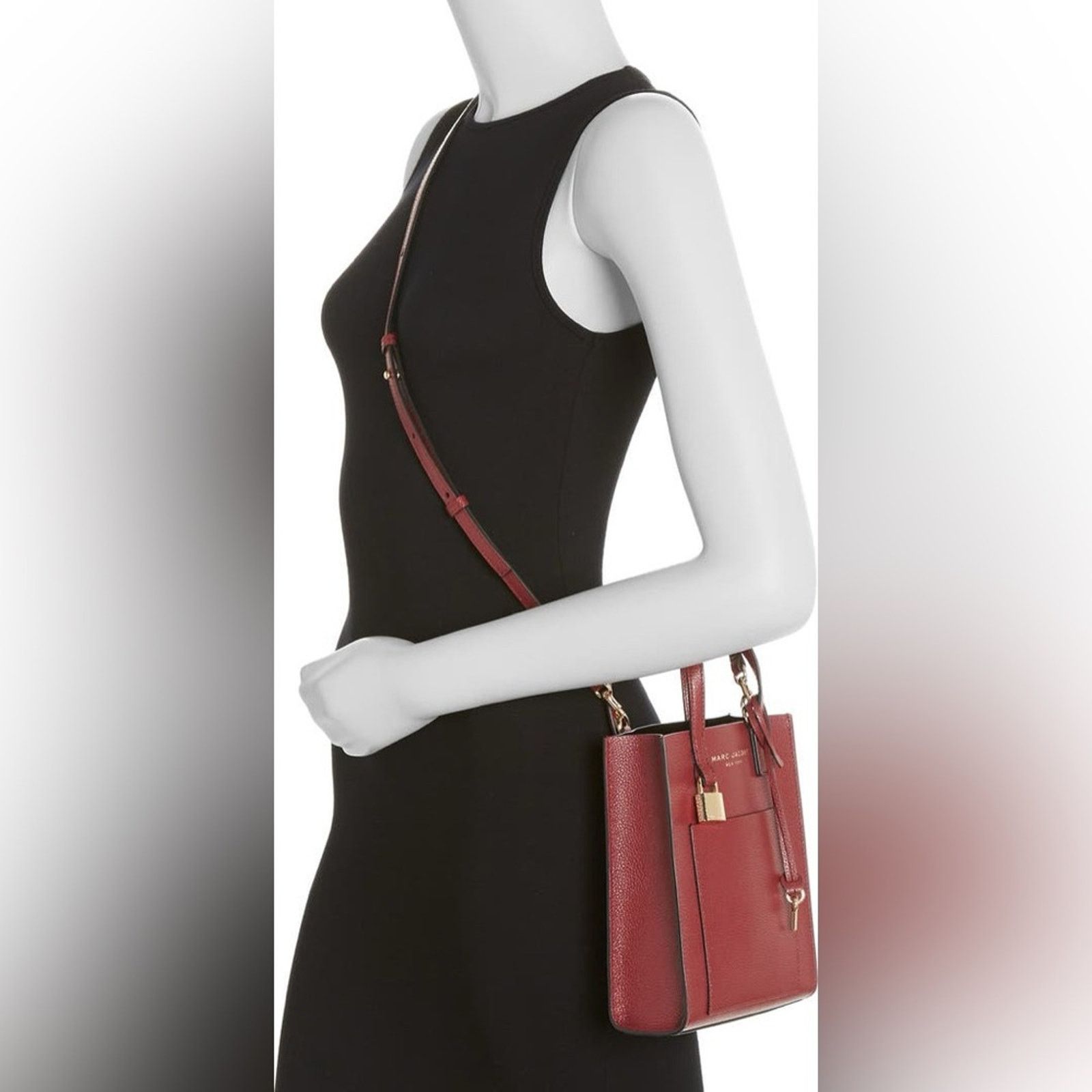 Marc Jacobs Marc Jacobs micro leather tote in red Size ONE SIZE - 2 Thumbnail
