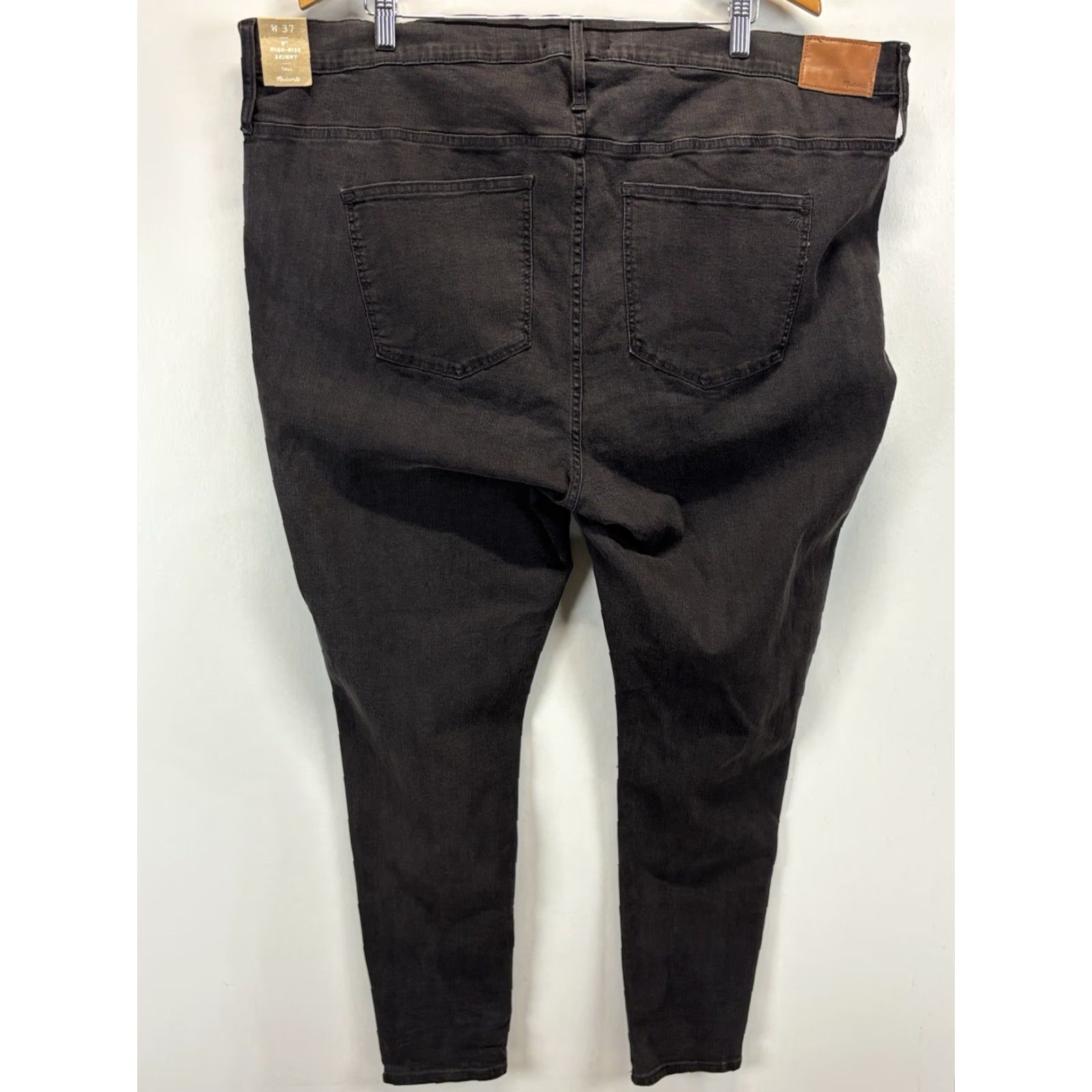 Madewell Madewell High Rise Skinny Jeans 37 Tall Black Denim Womens Size 25" / US 0 / IT 36 - 3 Thumbnail