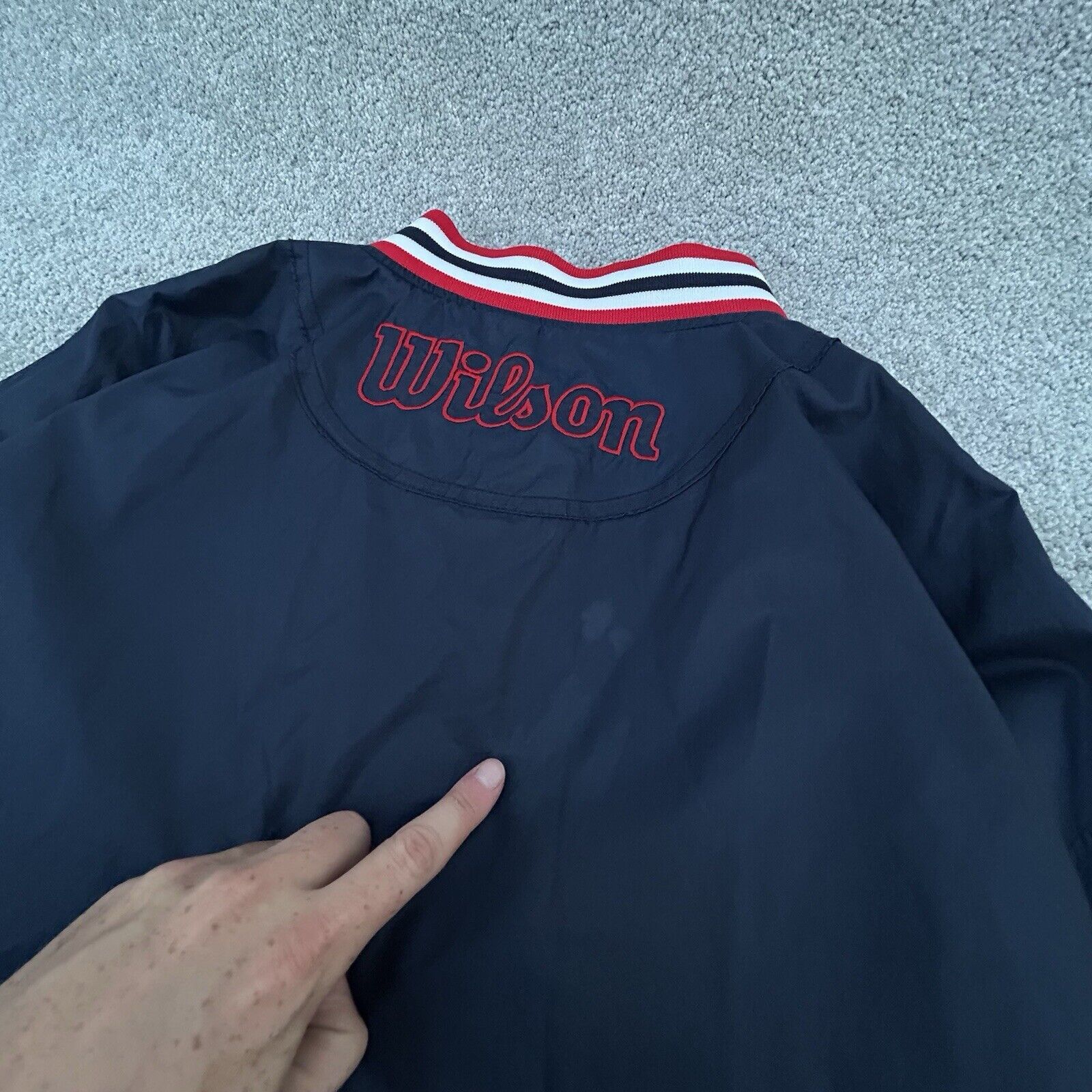 Wilson Vintage Wilson Jacket Adult XXL 1/2 Zip Windbreaker Baseball Size US XXL / EU 58 / 5 - 8 Thumbnail