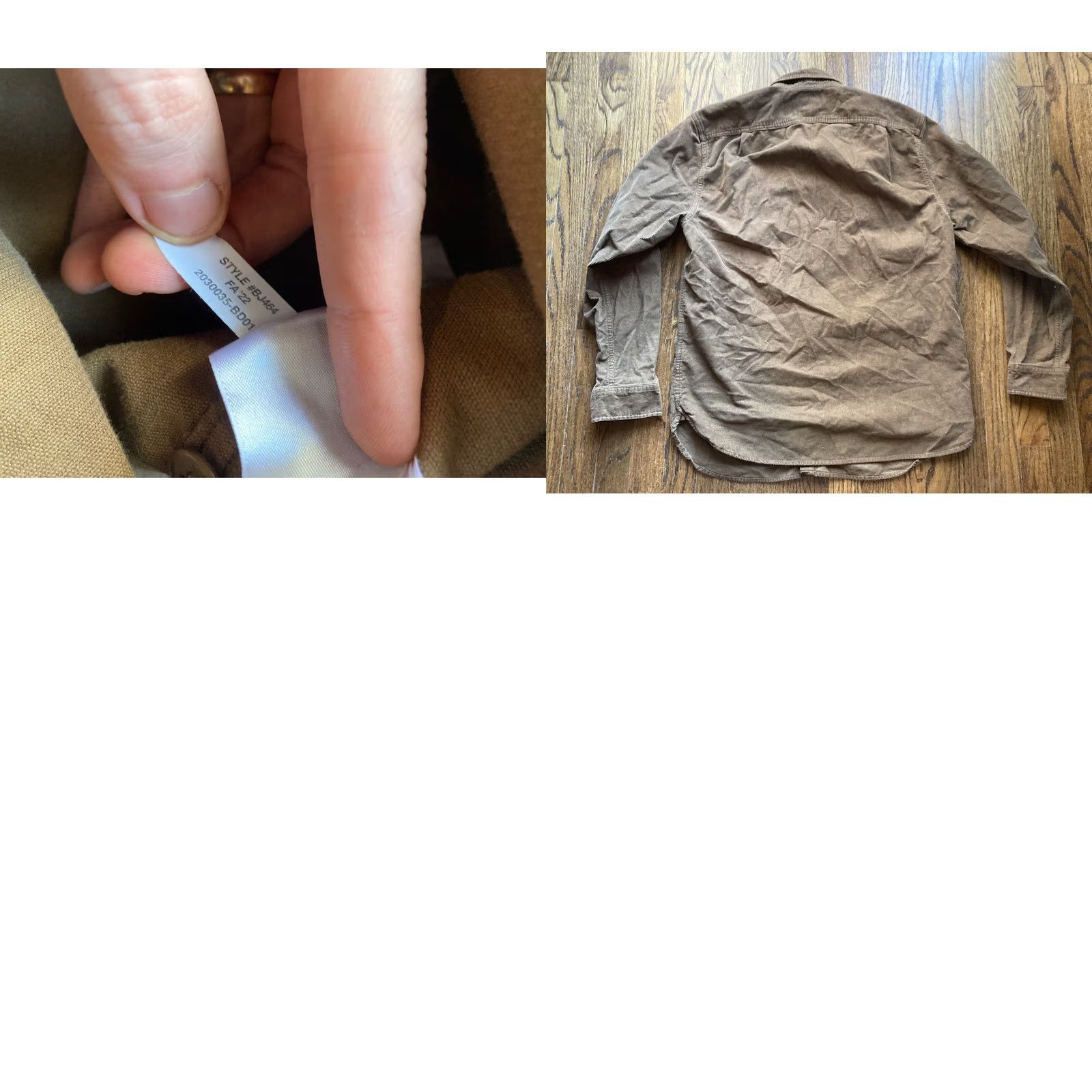 J.Crew J.CREW Shirt Mens Medium Brown Corduroy CPO Button-Up Vintage No Size US M / EU 48-50 / 2 - 8 Thumbnail